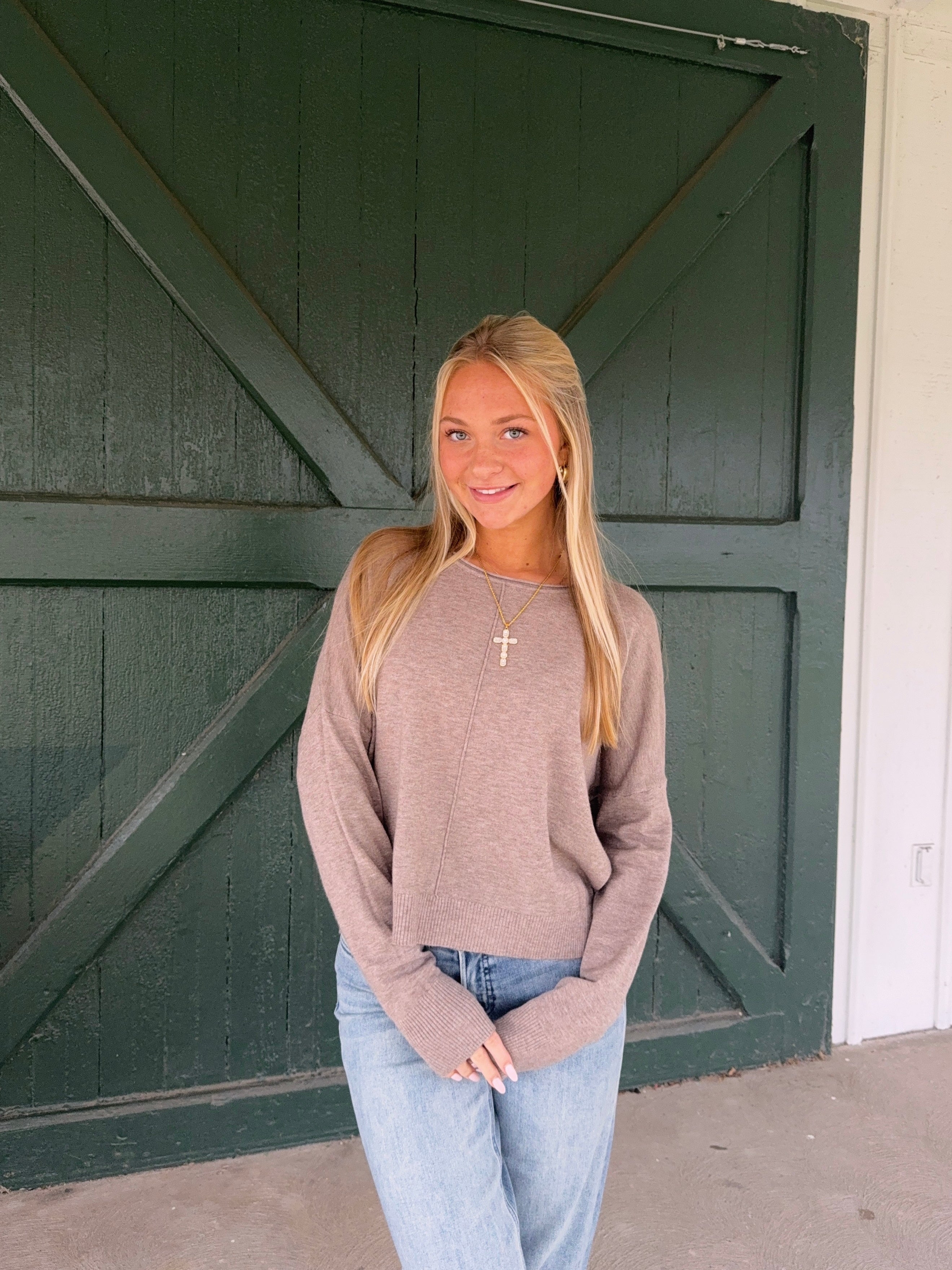 The Easy to Wear Sweater - Heather Mocha