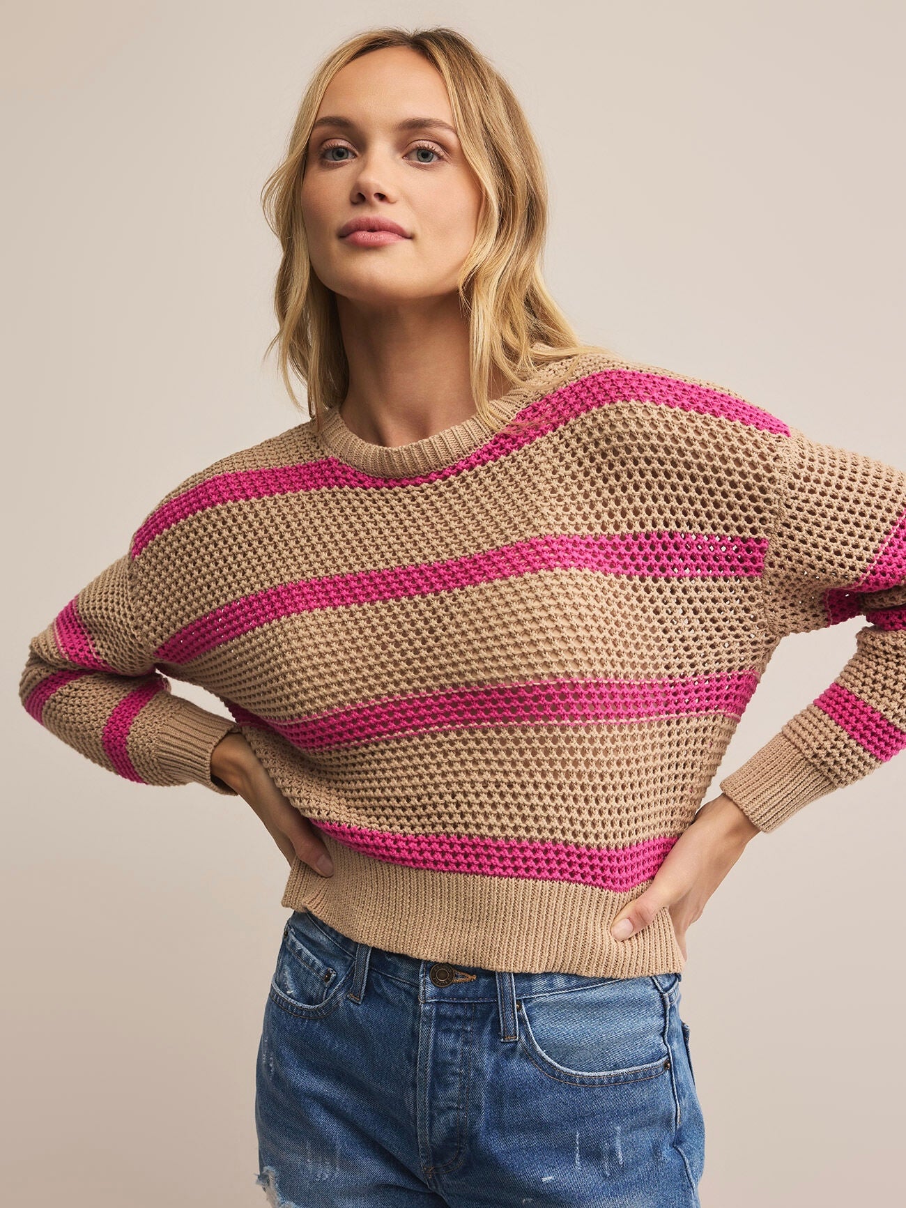 BROADBEACH STRIPED SWEATER