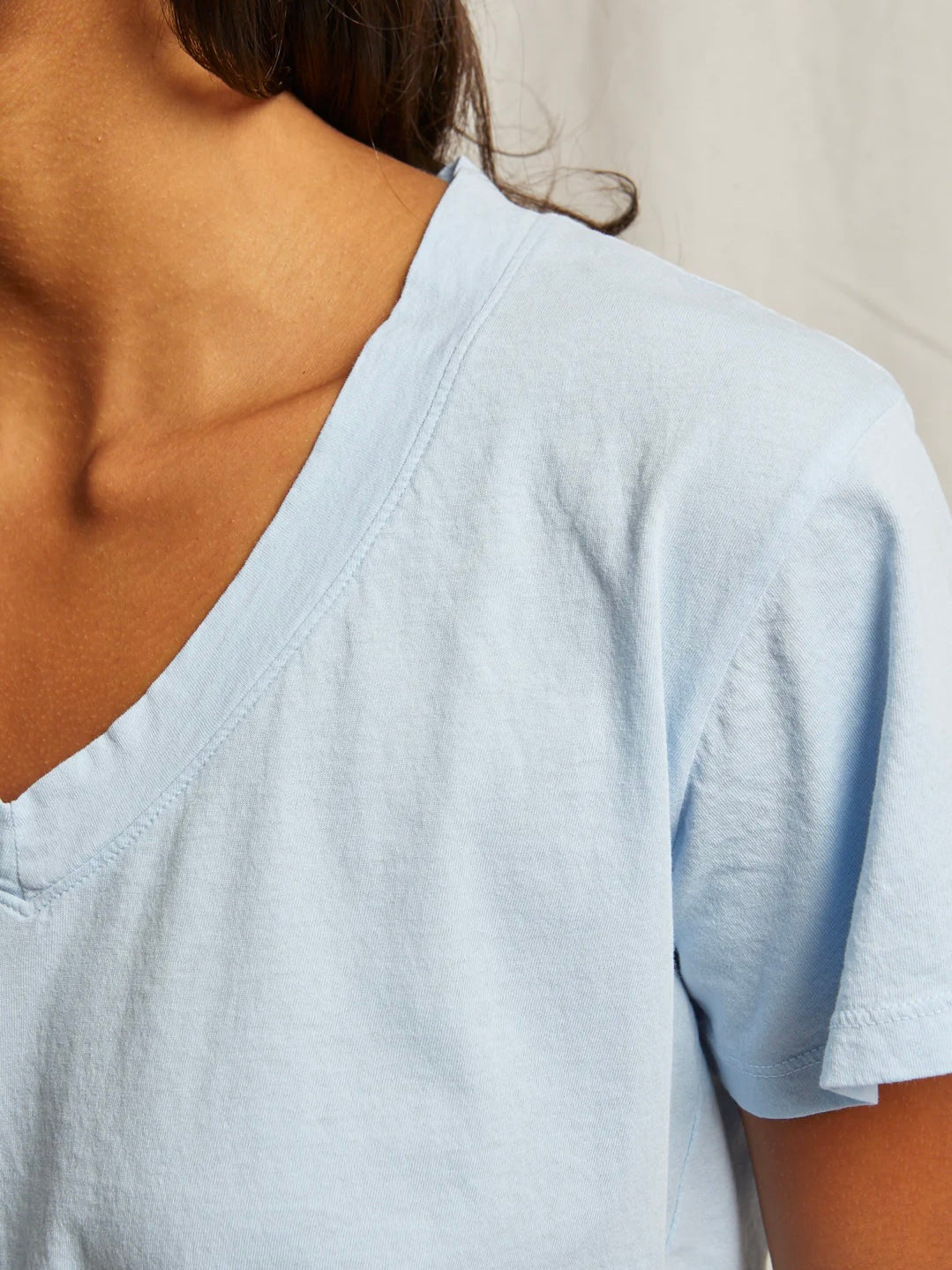 Hendrix Sky Blue V Neck Tee