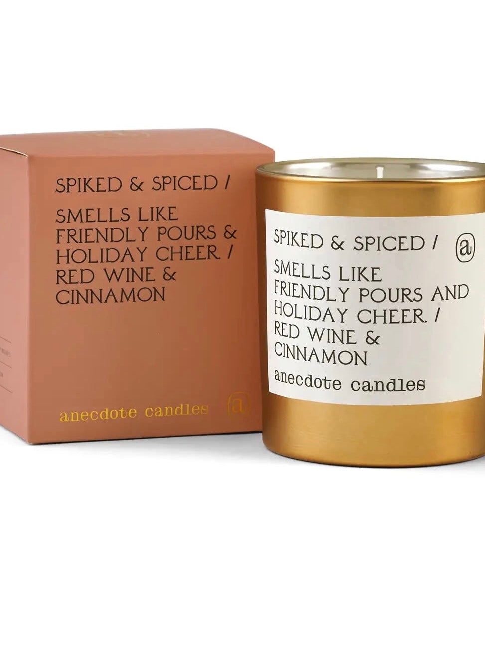 Spiked and Spiced (Red Wine and Cinnamon) Gold Tumbler Candle