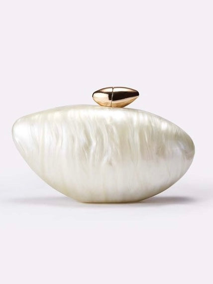 Mother of Pearl Acrylic Clutch Bag