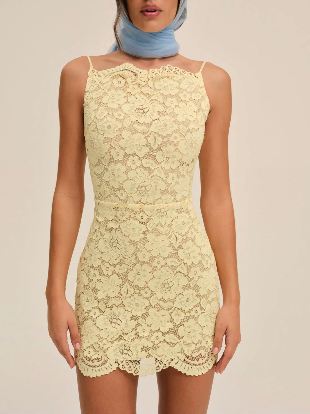 Lakeside Yellow Mini Dress