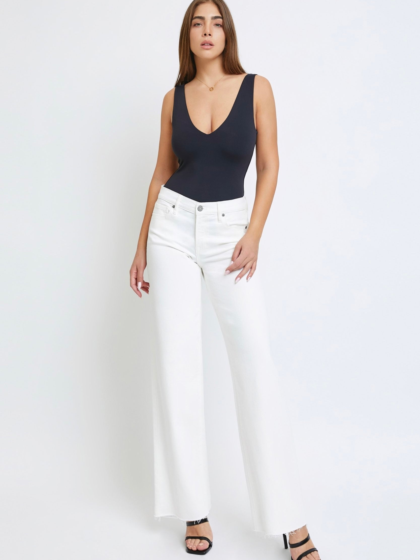 Hidden Denim Logan Dad Jean – Pearl Wash Mid-Rise Straight Leg