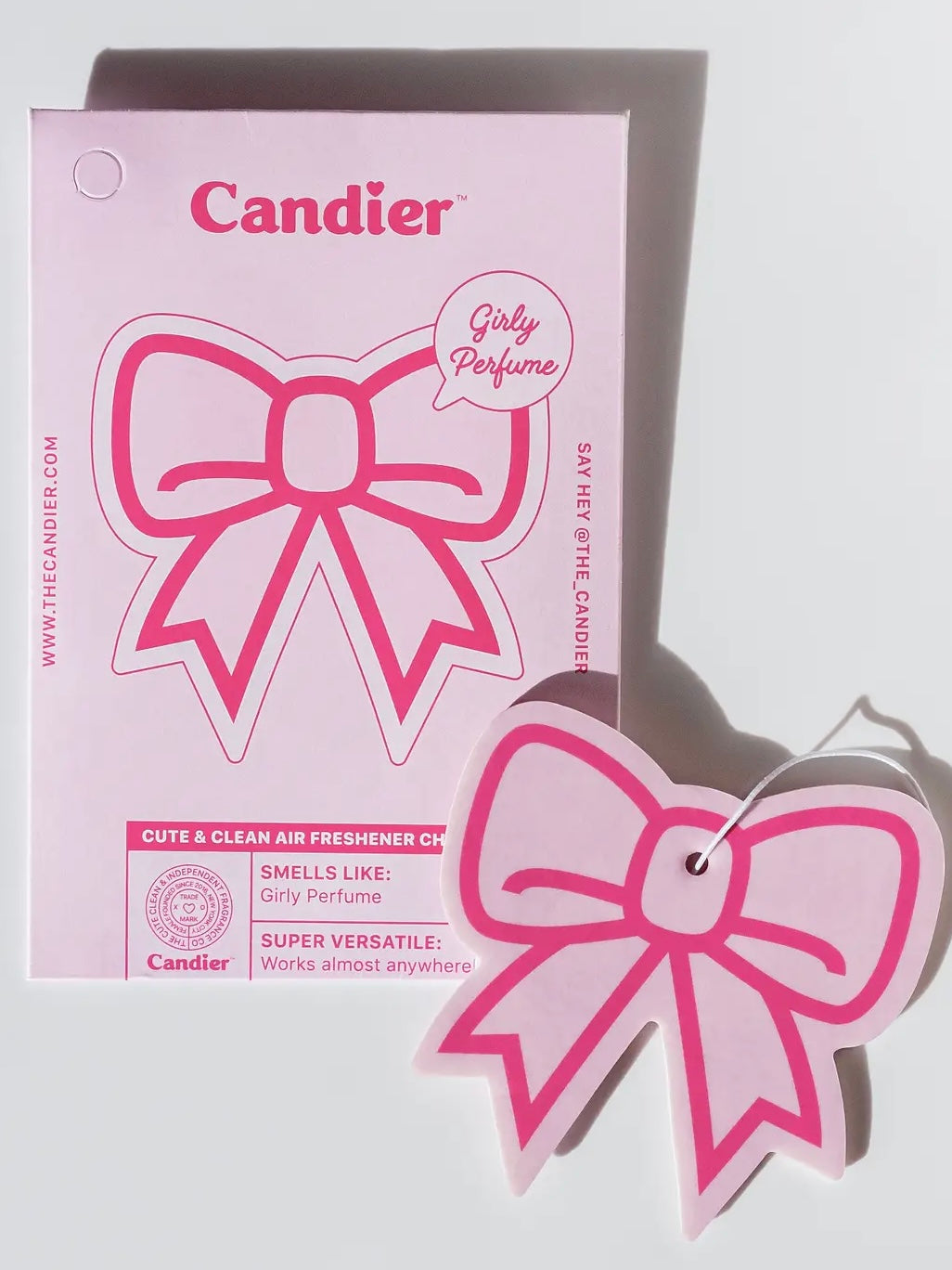 Bow Perfume Girly Scent Air Freshener Charm