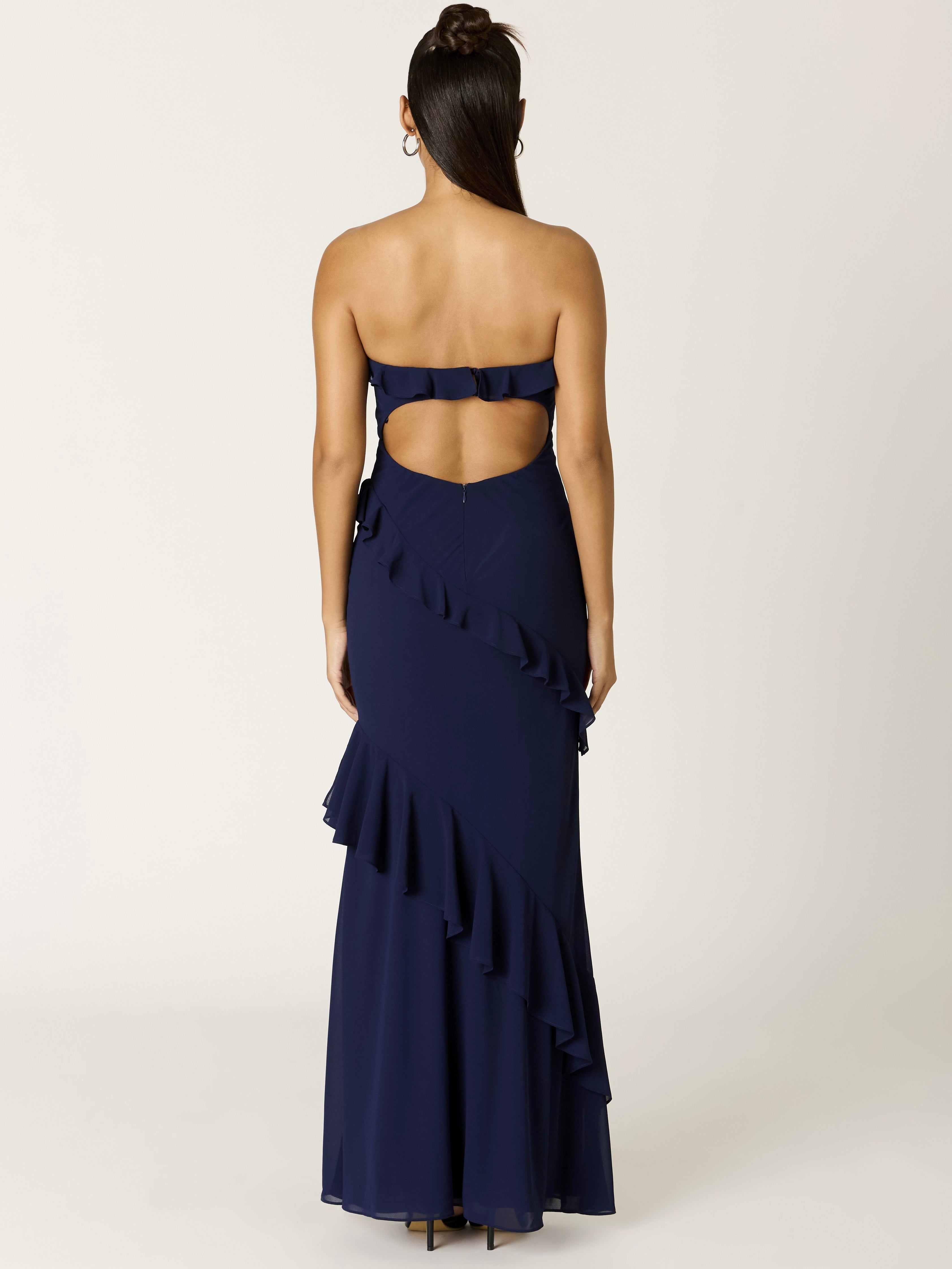 Eva Navy Maxi Dress