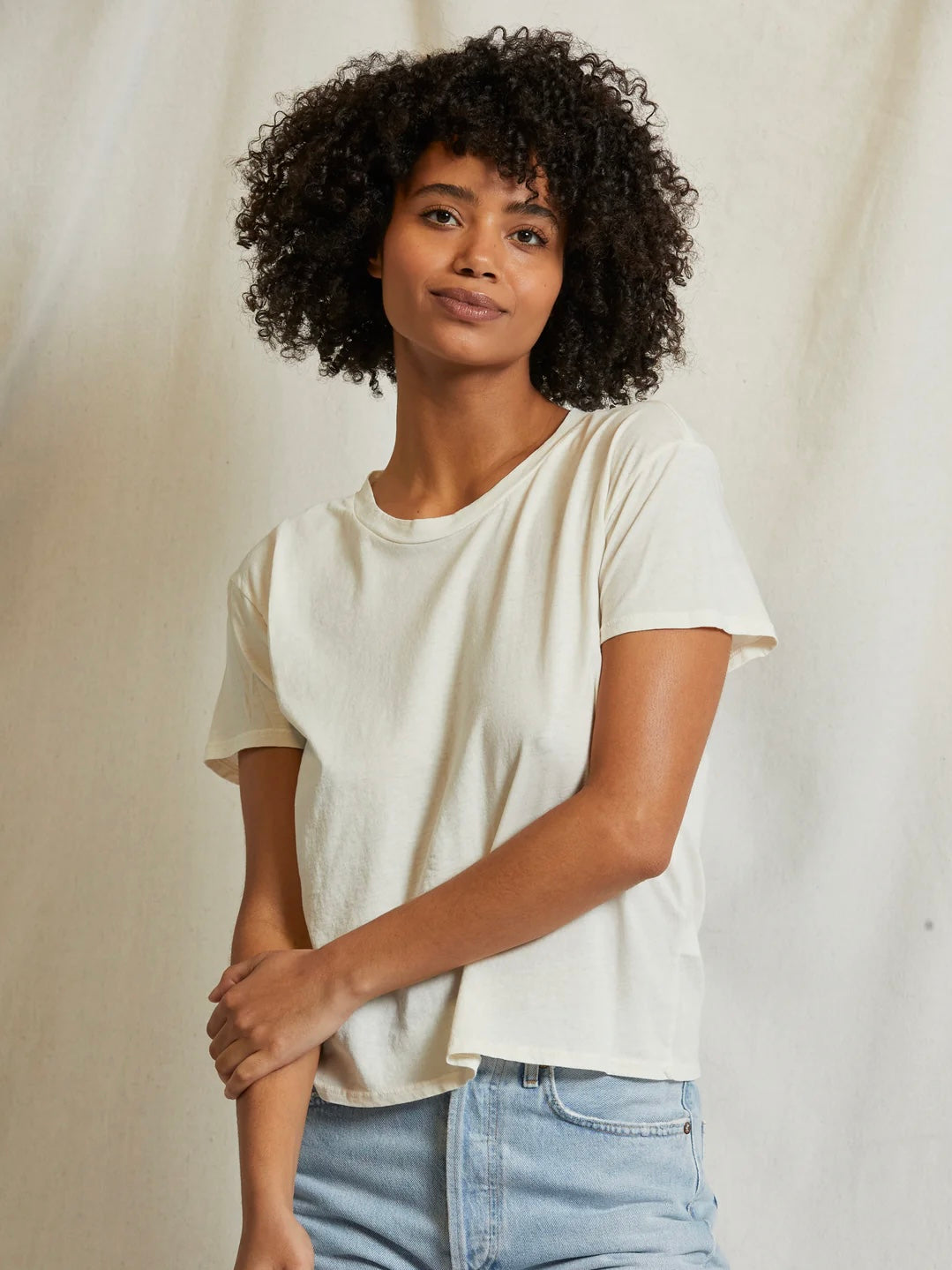 Harley Bright Ivory Tee