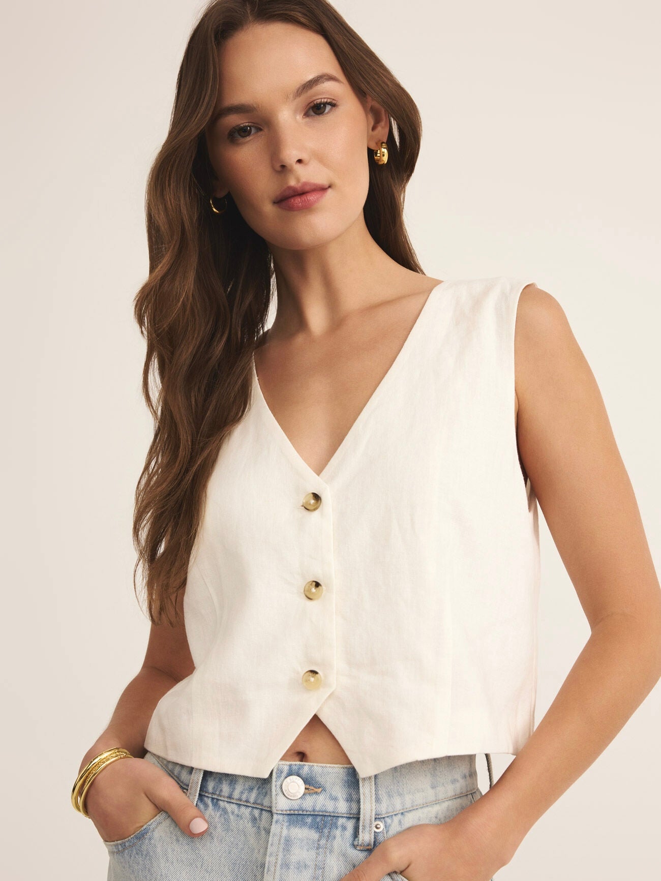 Marta Linen Vest