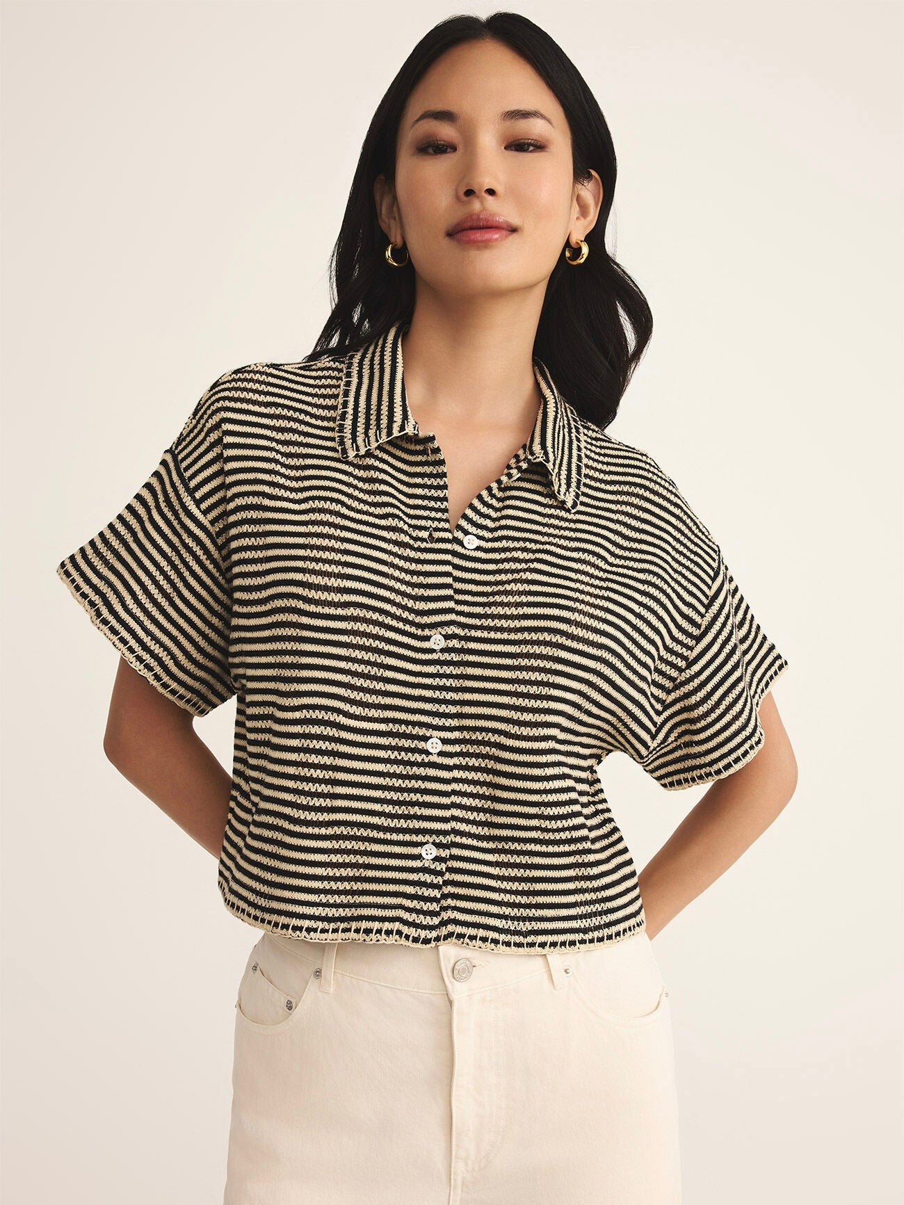 Monaco Button Up Top