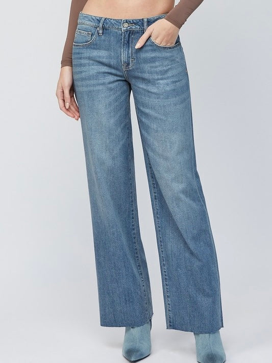 Logan Low Rise Super Soft Wide Leg Jean
