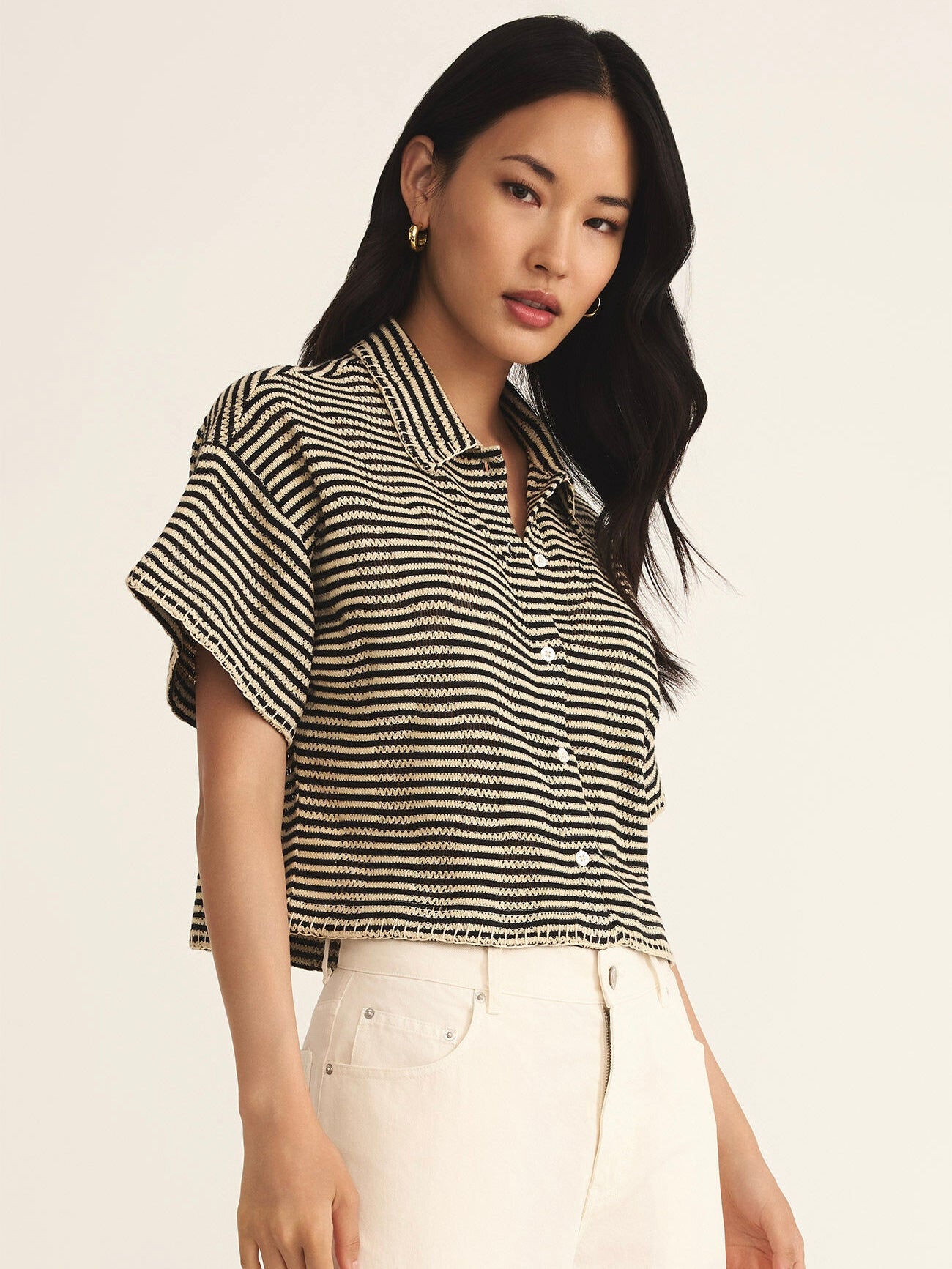 Monaco Button Up Top