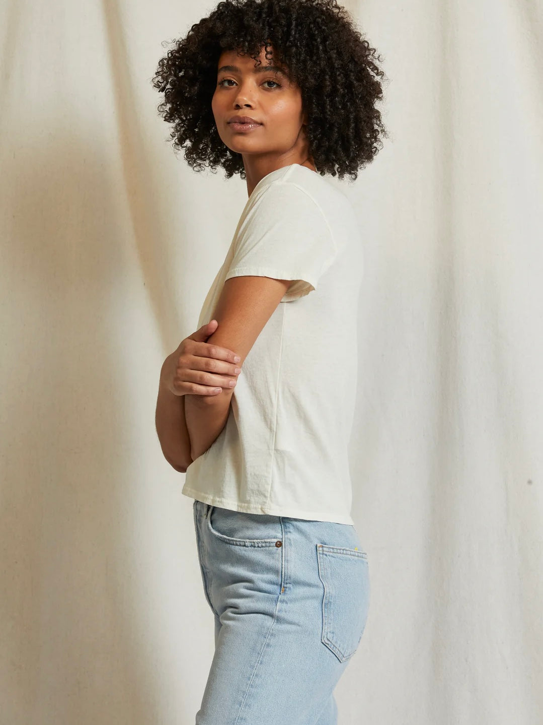 Harley Bright Ivory Tee