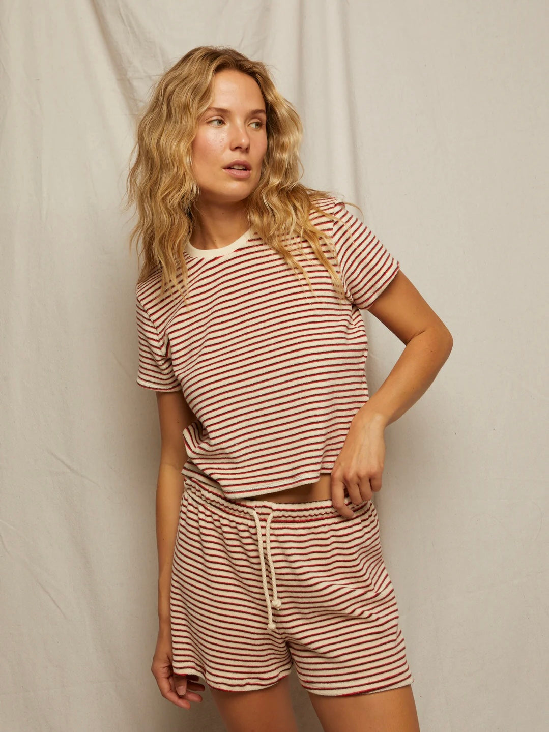 Bree Loop Terry Stripe Tee