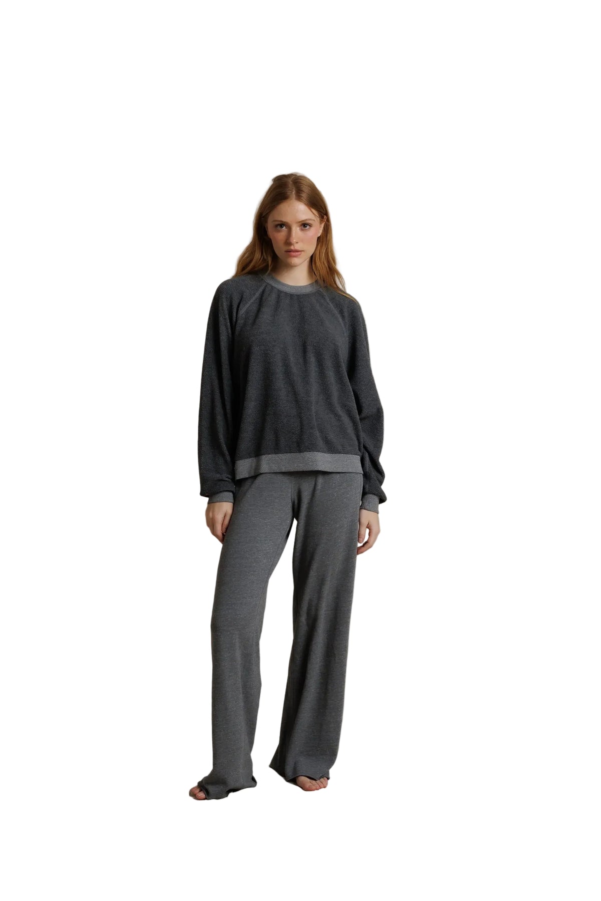 Perfect White Tee Marley Fleece Wide Leg Sweatpant – Cozy Cotton Lounge Pants