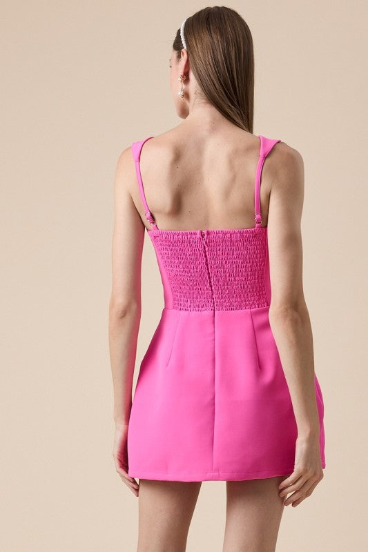 West Village Dress Romper – Pink