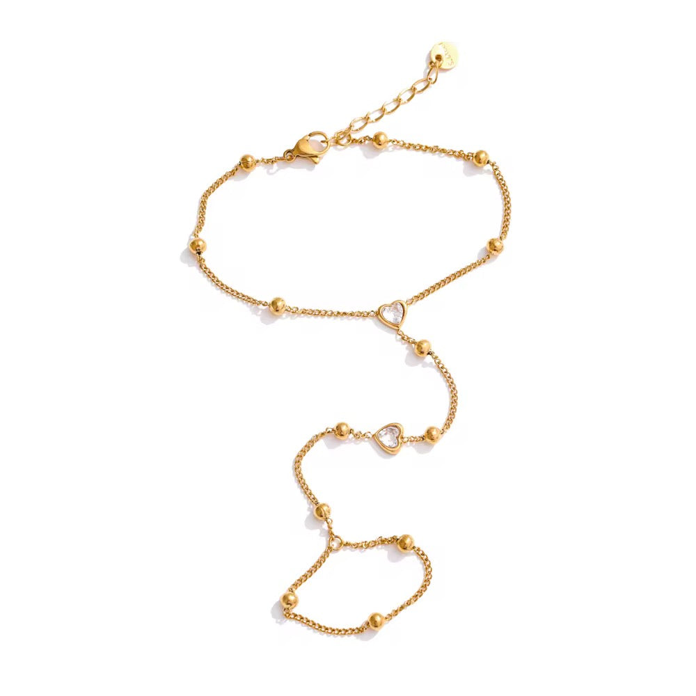 Golden Heart Handchain Water Resistant