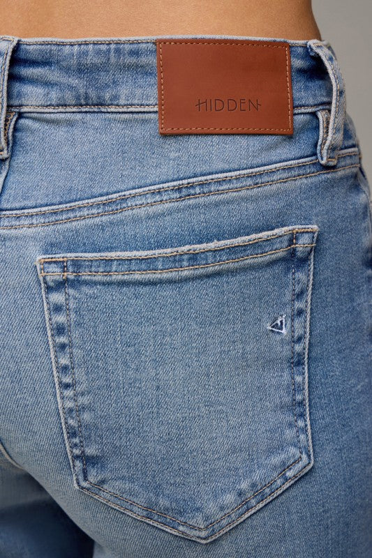 Hidden Ella Low Rise Straight- Vintage Wash