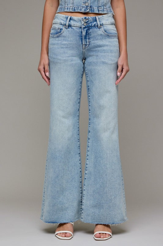 Low Rise Happi Comfort Flare 2 button Denim