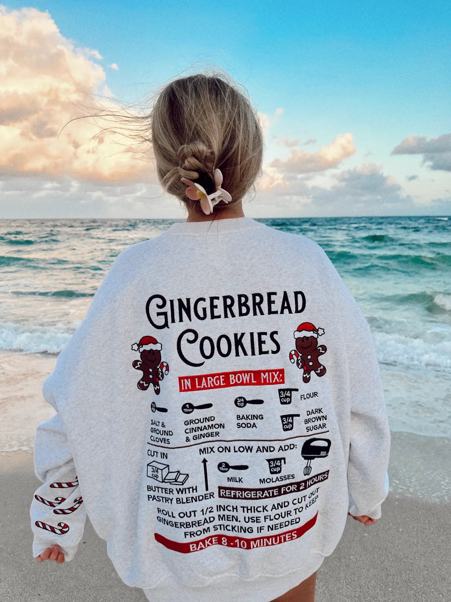Gingerbread Recipe Christmas Sweatshirt