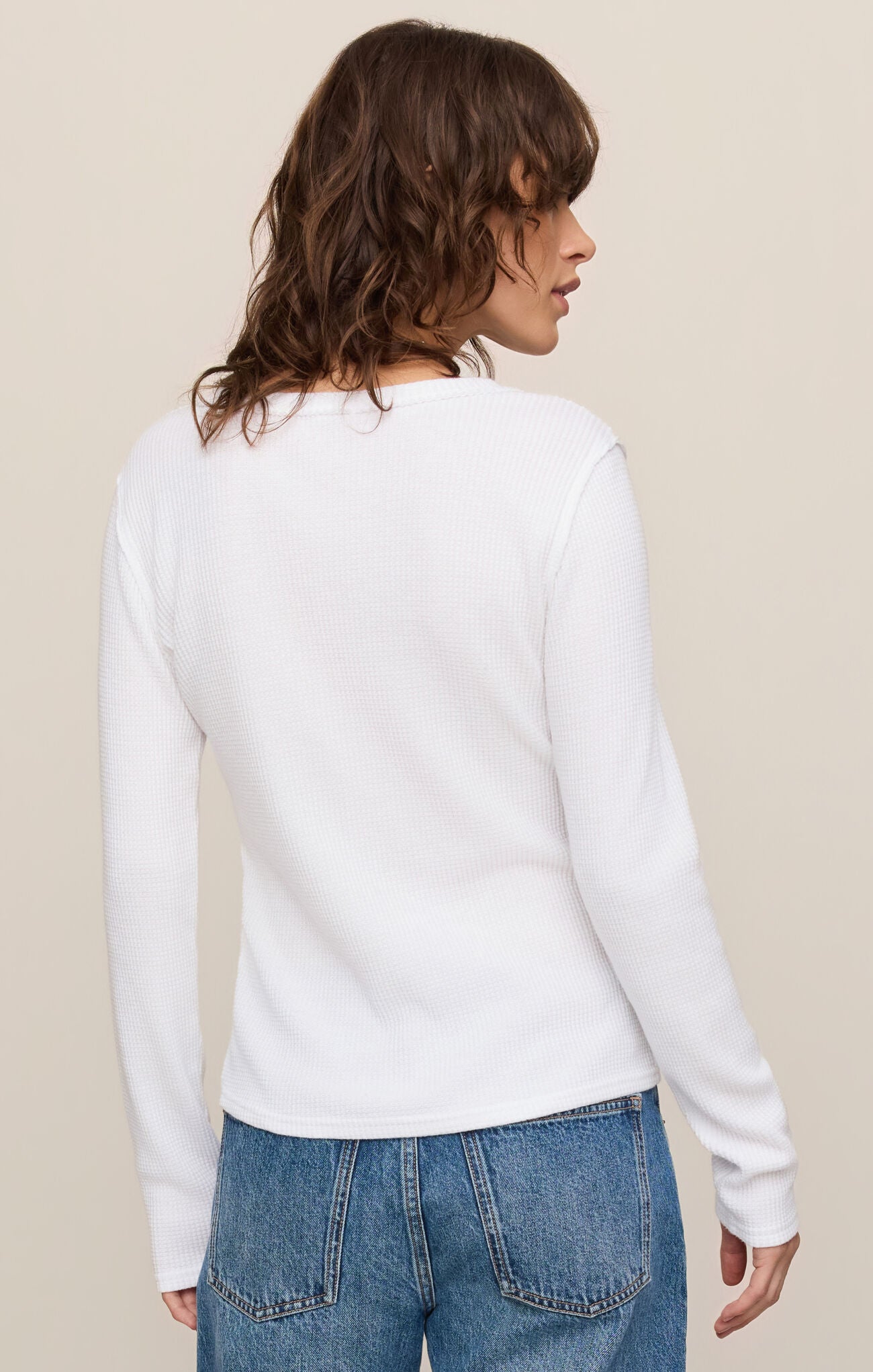 Arlet White Mineral Wash Thermal Top