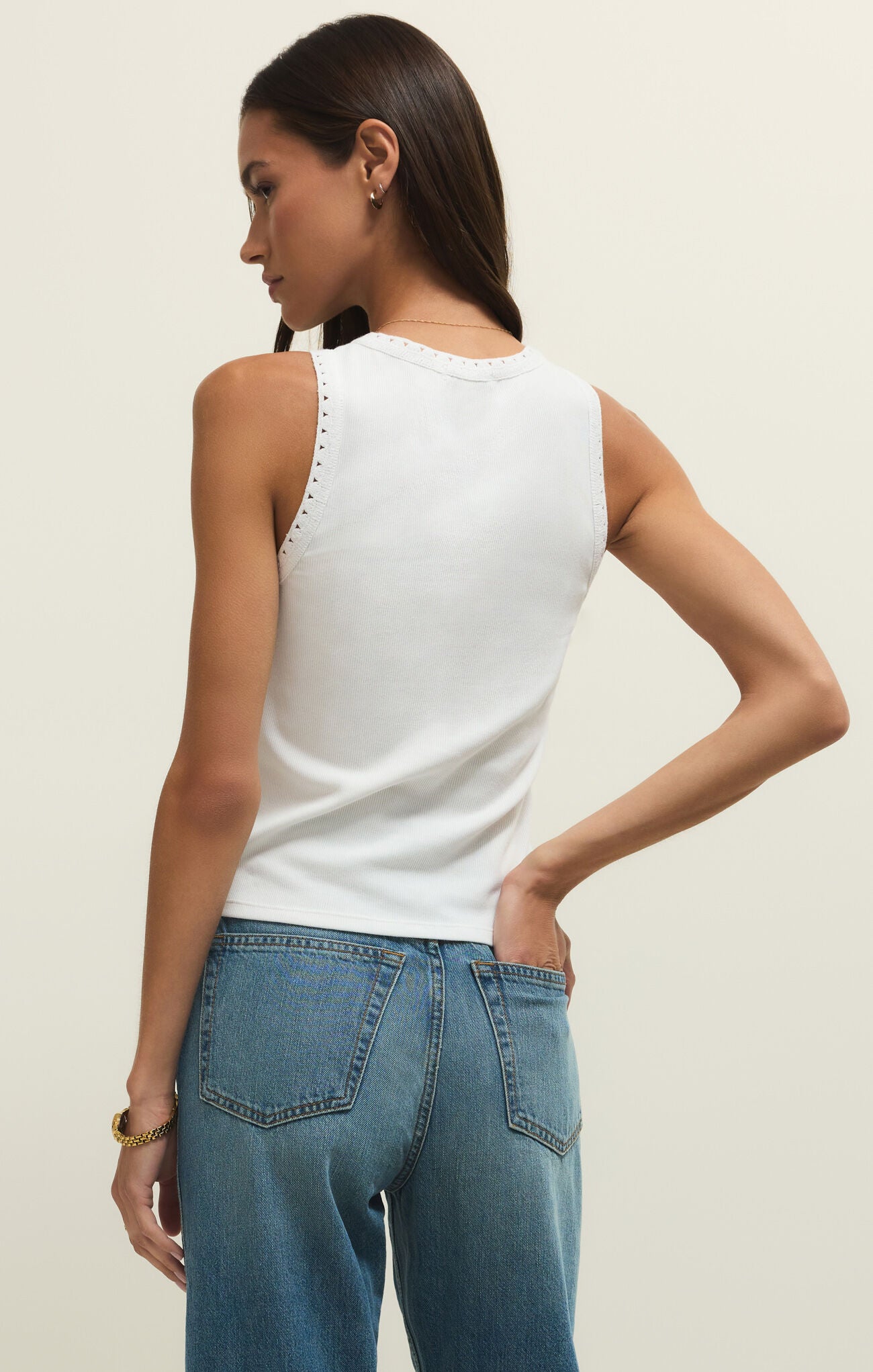 Z Supply Clarke Rib Tank – White