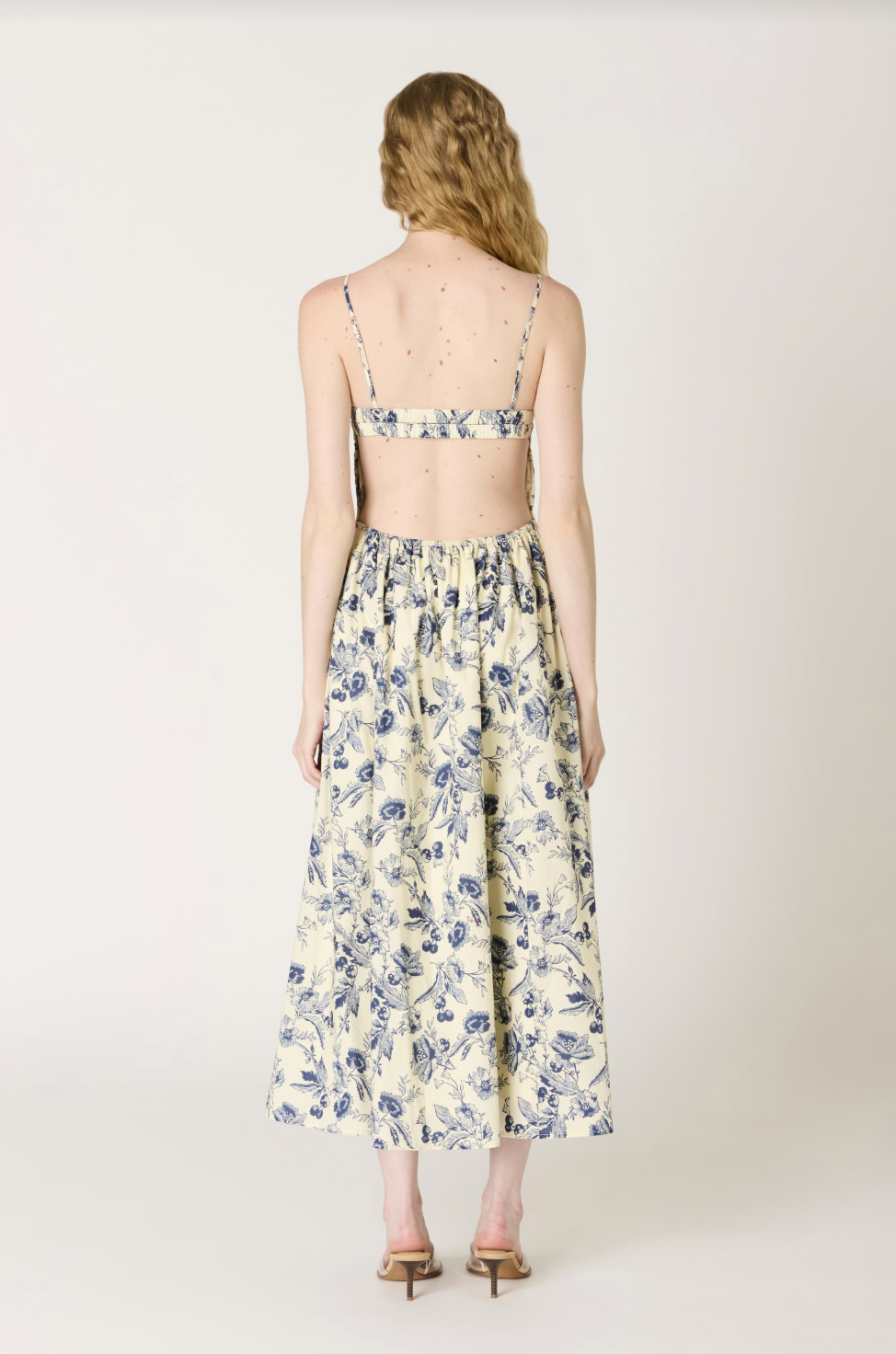 NIA Destene Floral Midi Dress