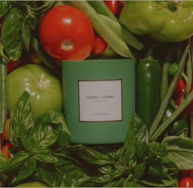 Hamptons Luxury Tomato Soy Candle – 9.75 oz by Hotel Lobby Candle
