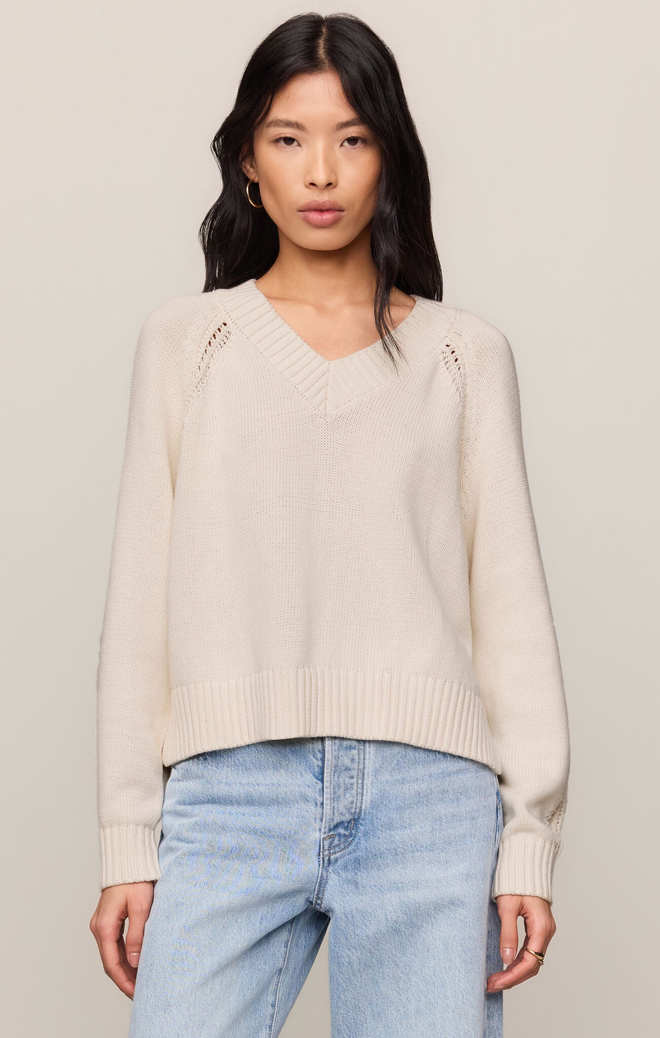 Z Supply Stratton V-Neck Sweater – Cotton Knit Pullover