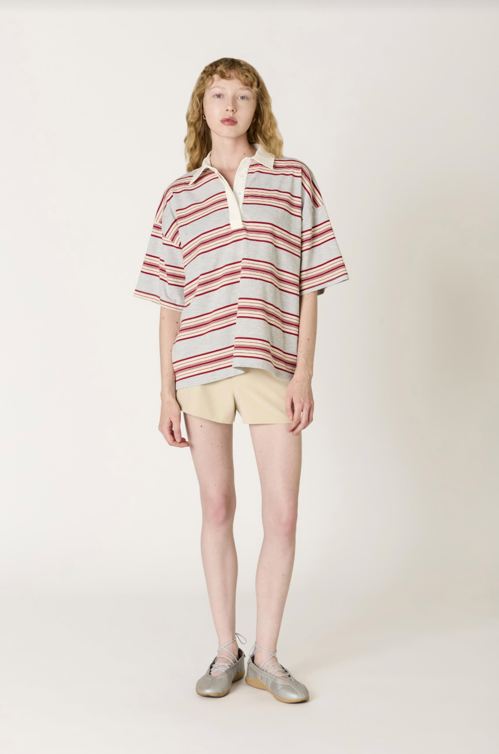 NIA Ronda Striped Rugby Top