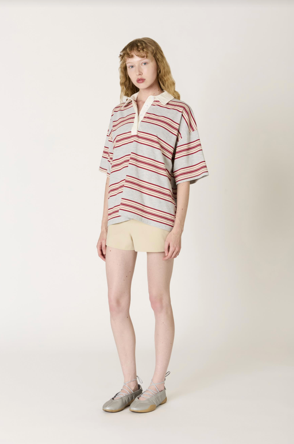 NIA Ronda Striped Rugby Top