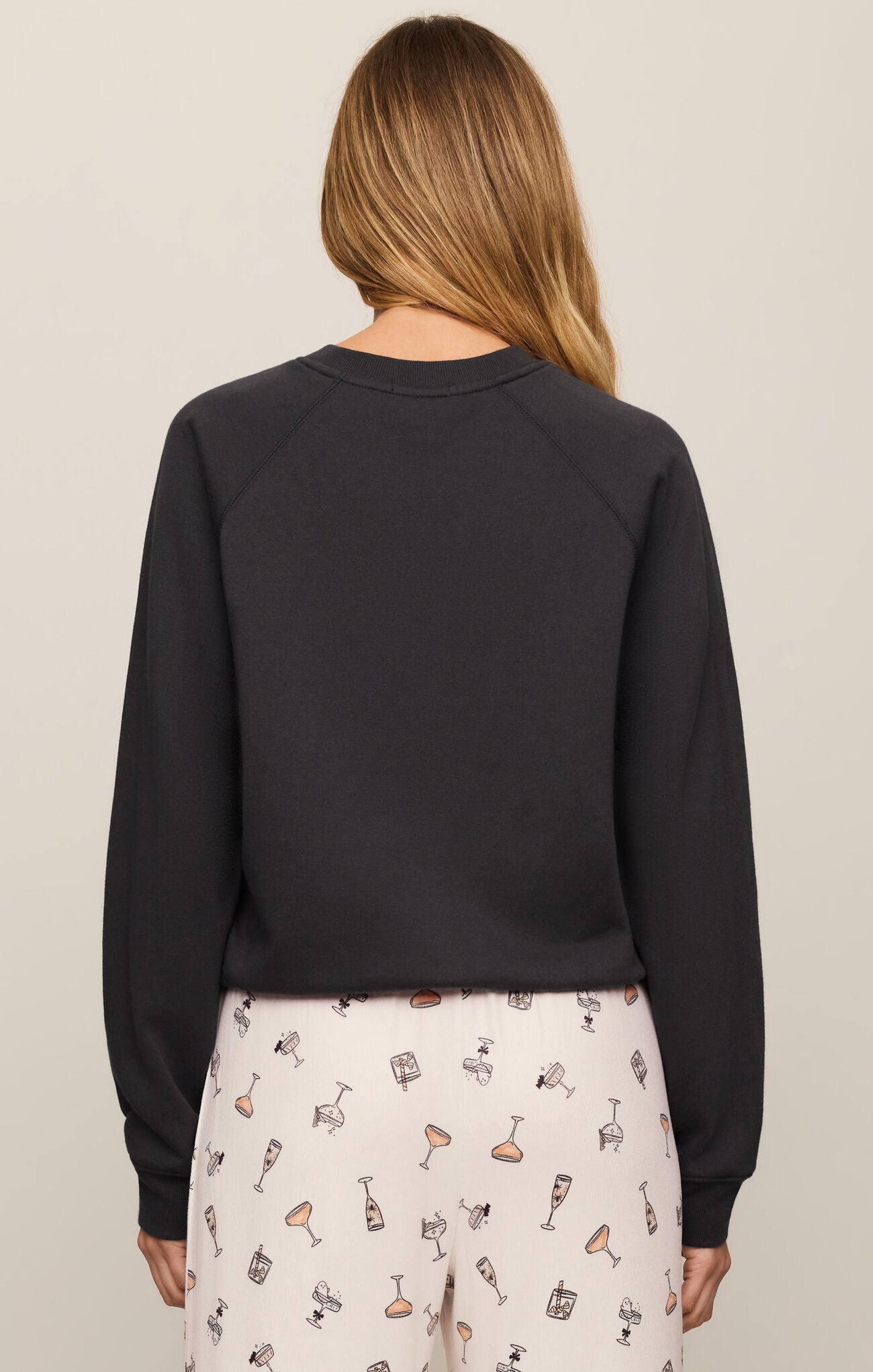 Z Supply Here for the Booze Halloween Graphic Cropped Sweatshirt