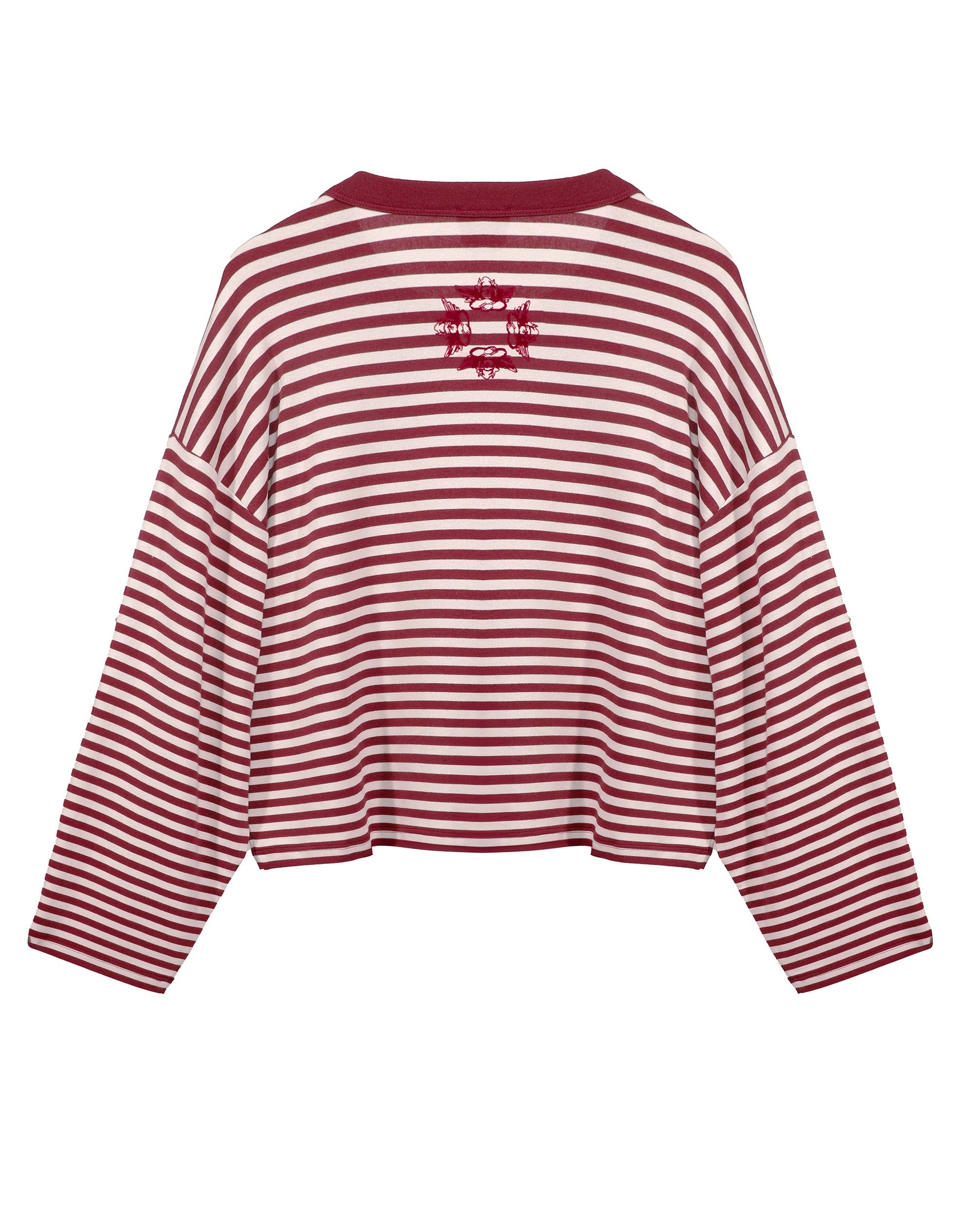 Boys Lie Starlight Boyfriend Long Sleeve | Cropped Striped Graphic Tee