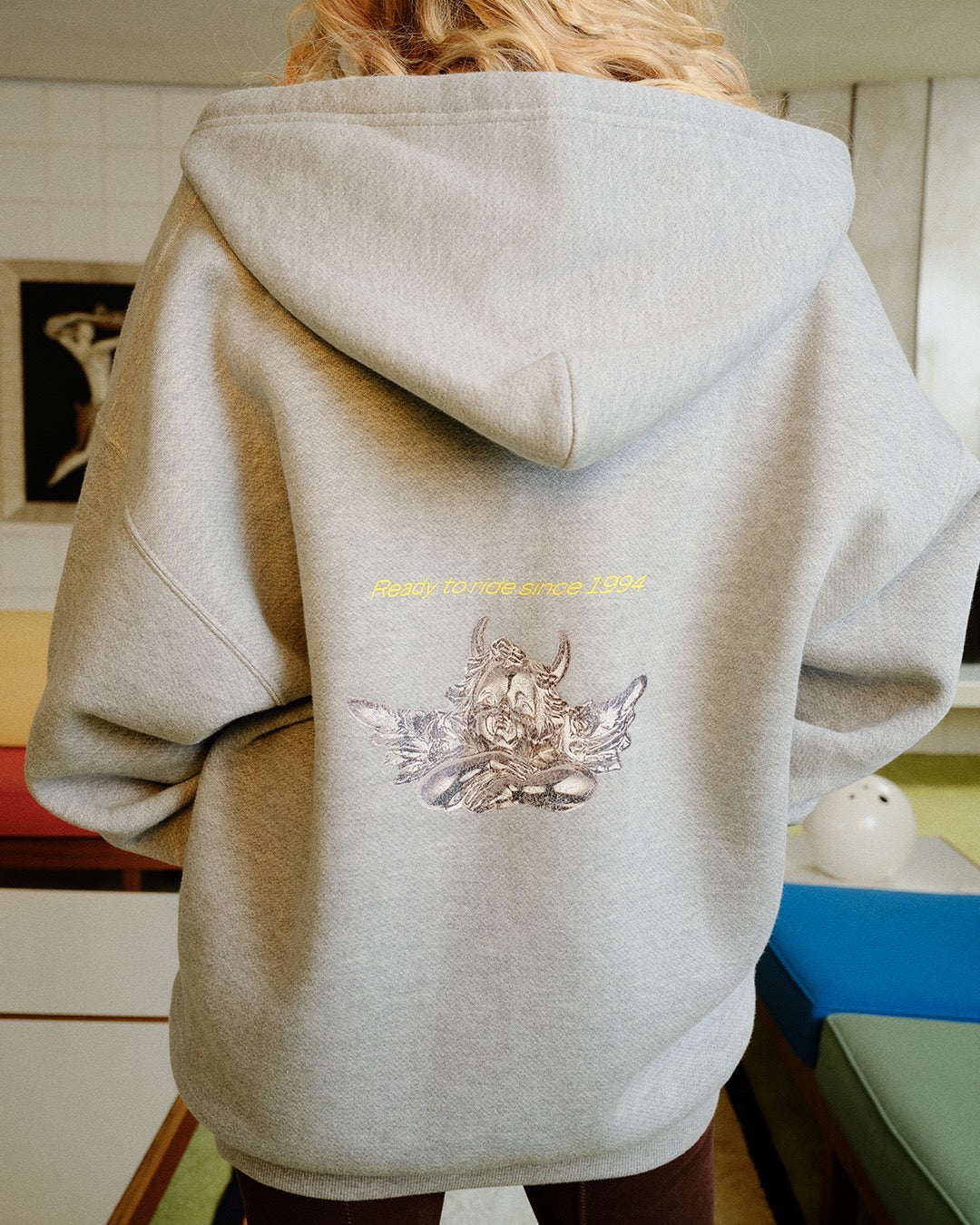 Ready to Ride Harley Zip-Up Hoodie | Vintage Oversized Graphic Sweatshirt