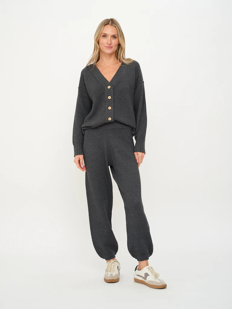 Molly Waffle Sweater Cardigan