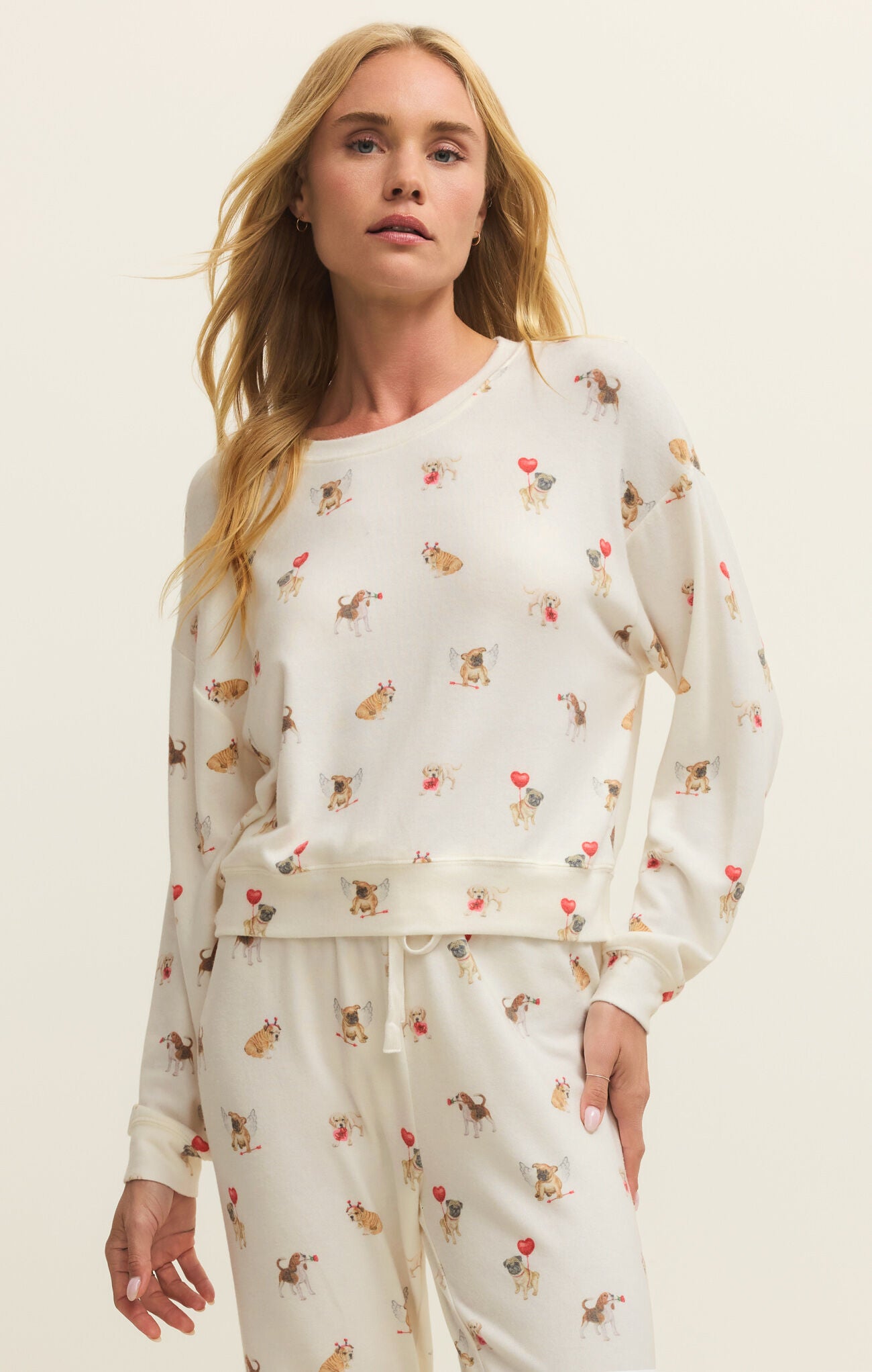 Z Supply Bisous Love Pup Top