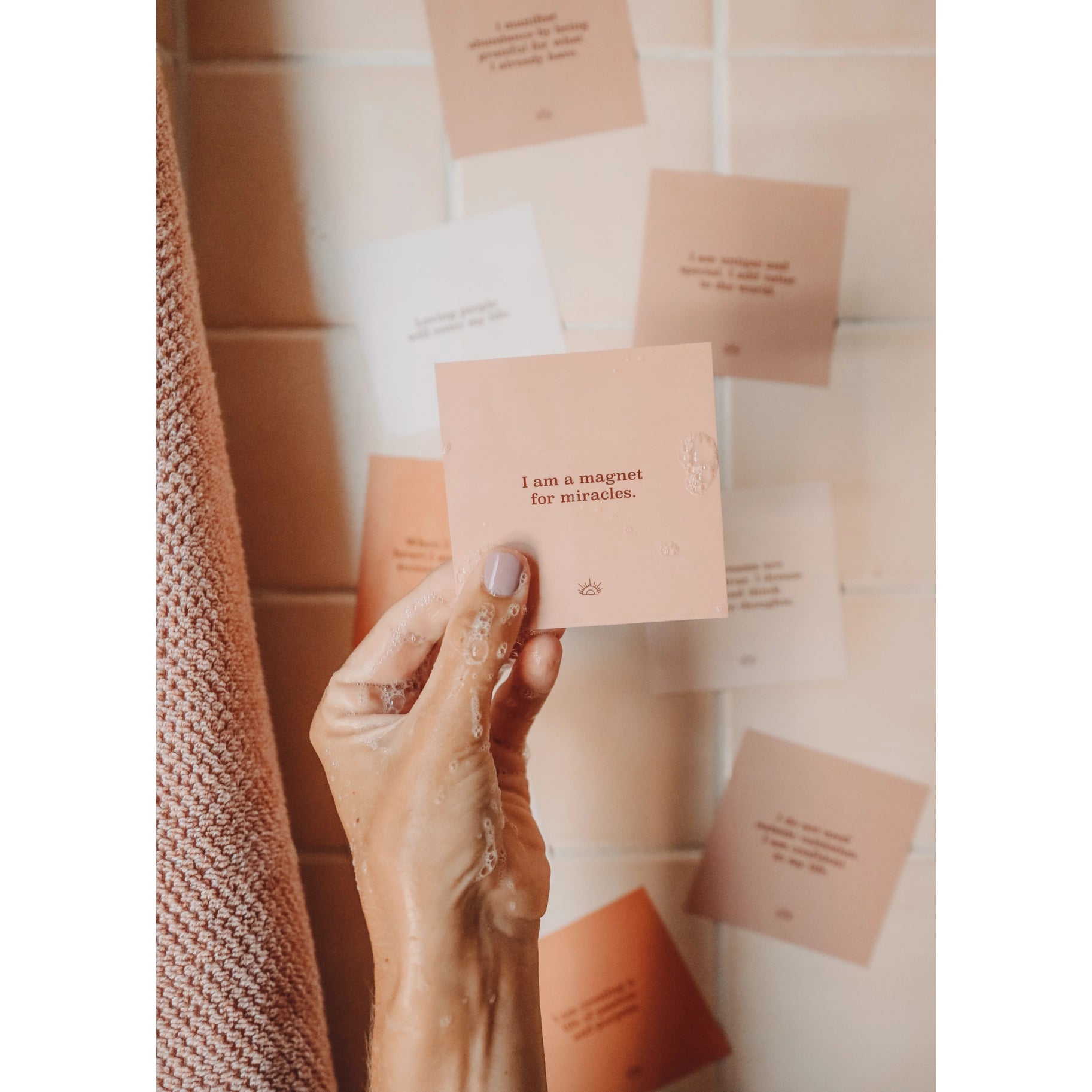 Shower Affirmation Cards