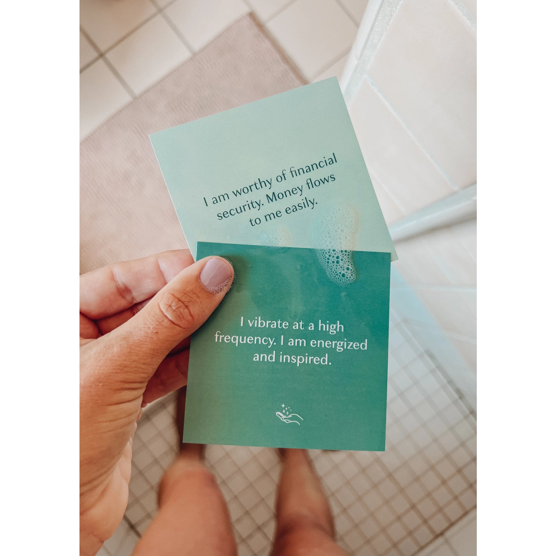 Shower Affirmation Cards