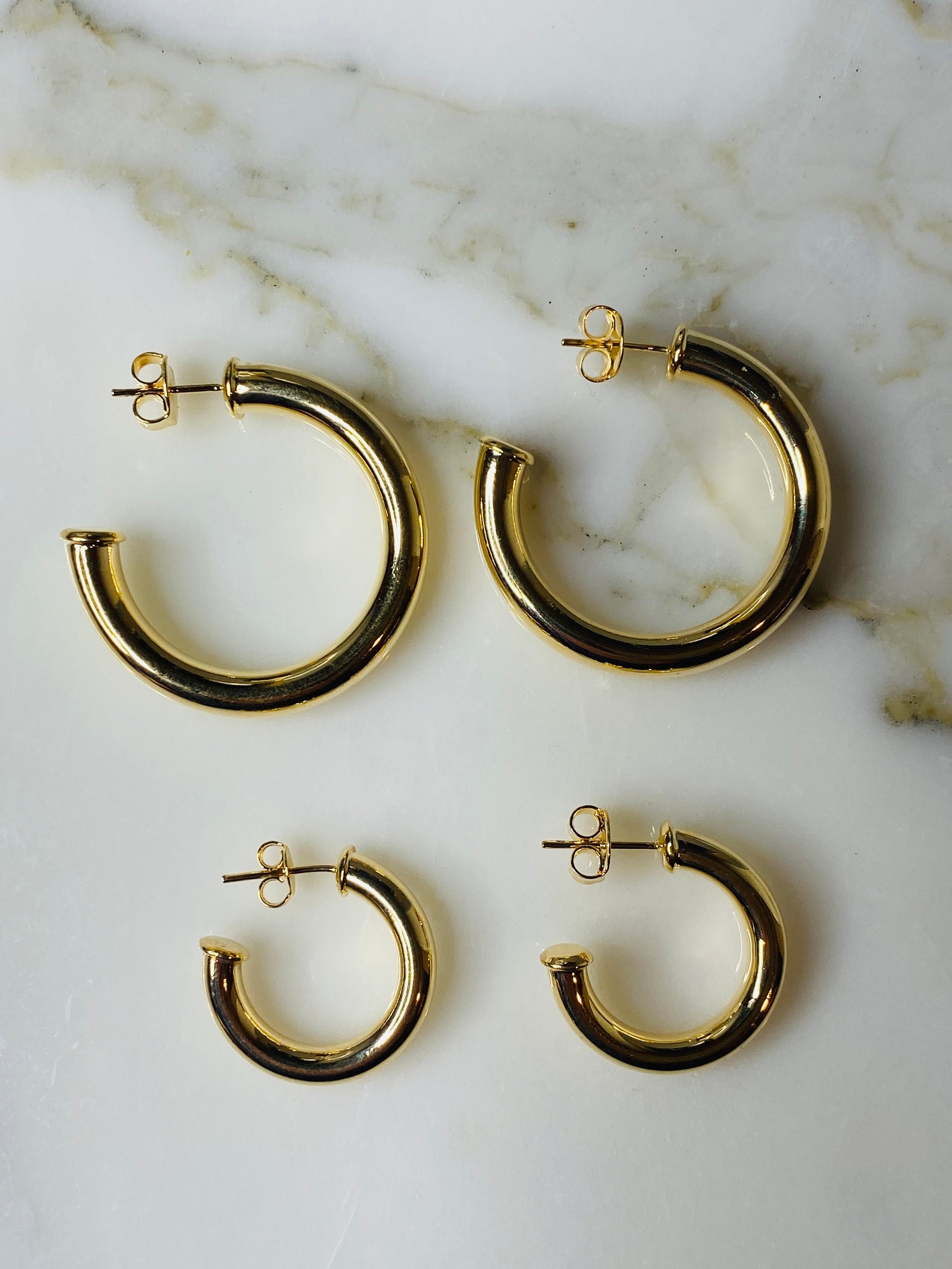 Ava Gold Filled Tube Hoop