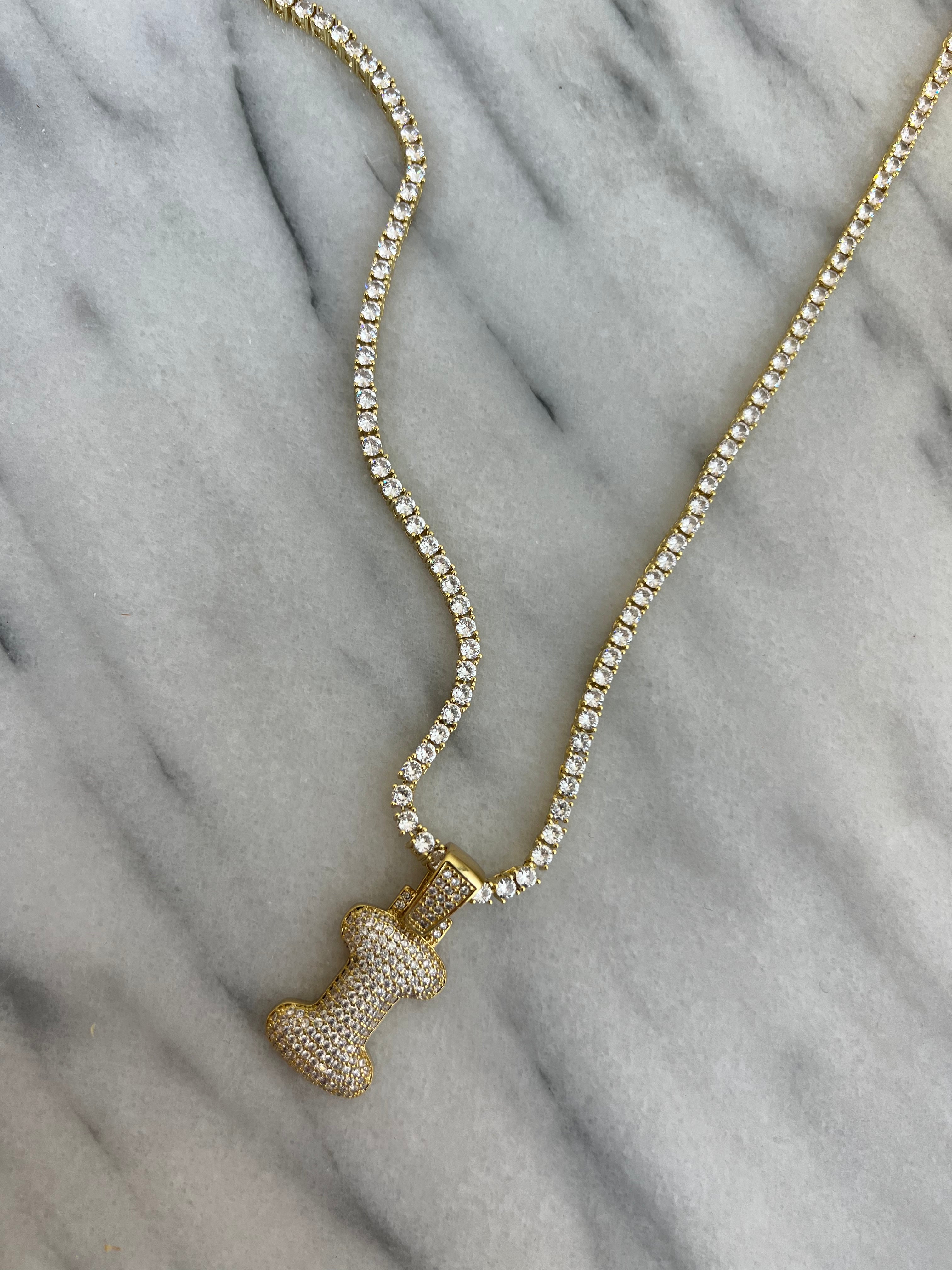 Bubble Initial InterCHAINable Necklace