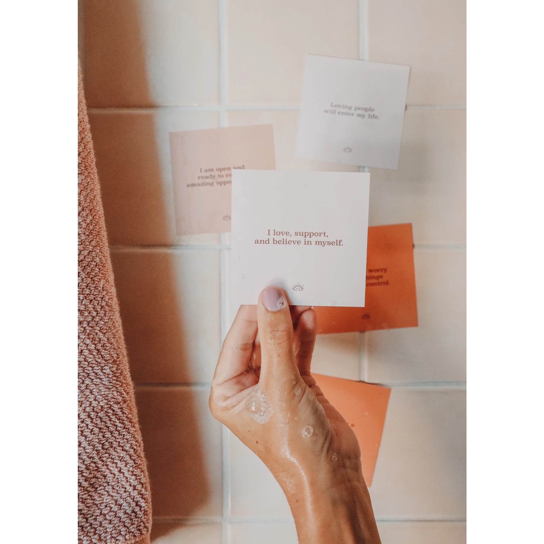 Shower Affirmation Cards