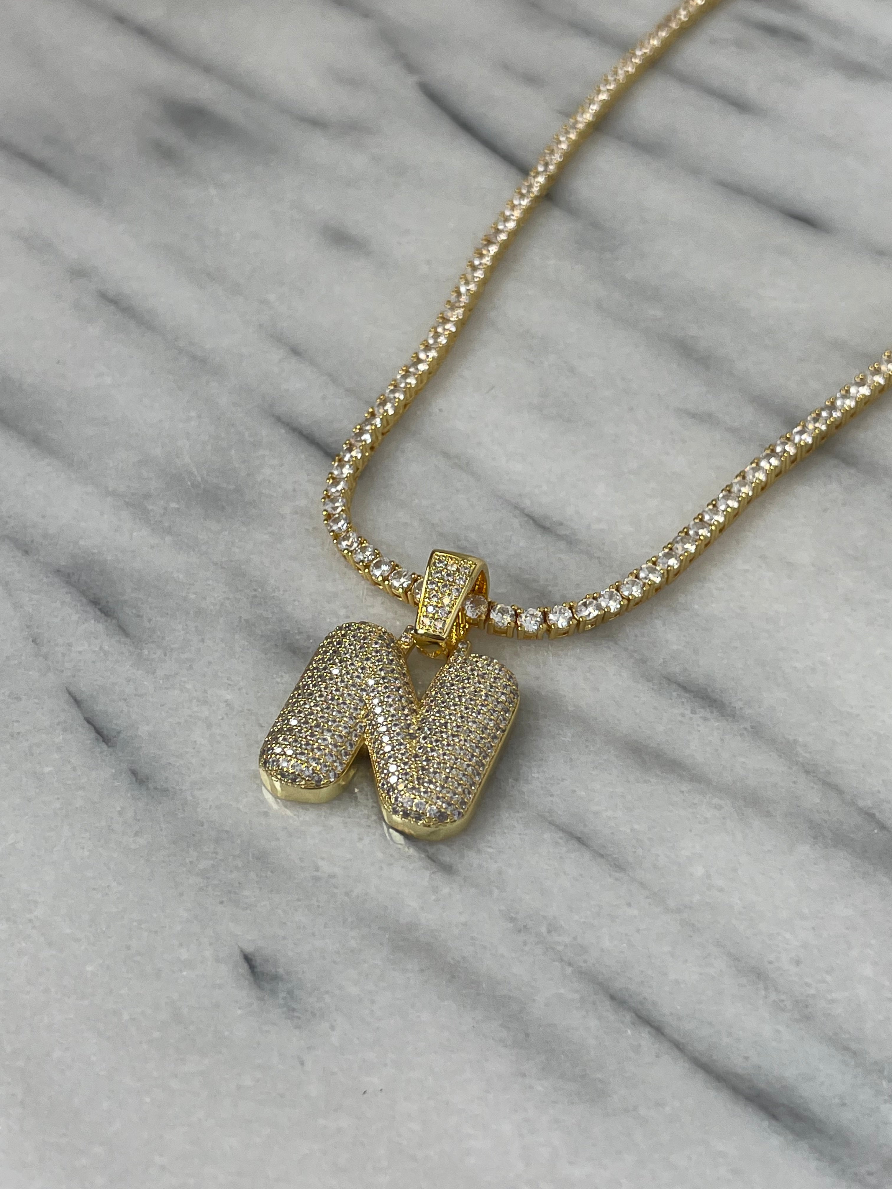 Bubble Initial InterCHAINable Necklace