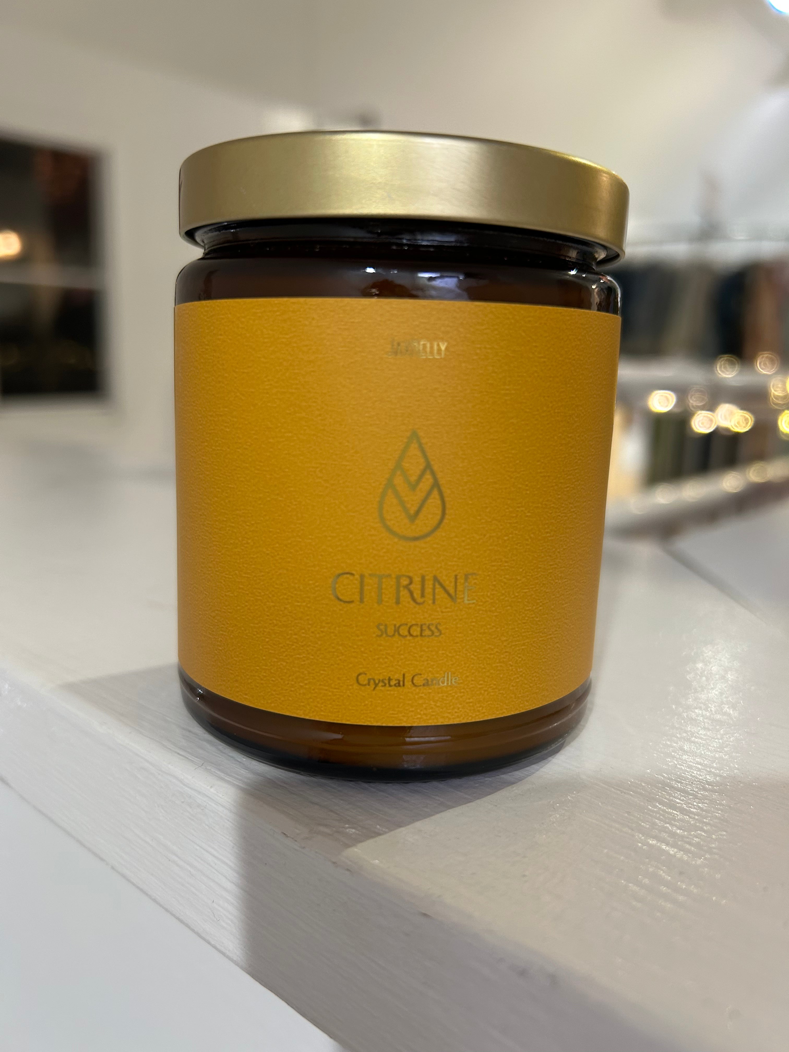 Crystal Citrine Success Candle