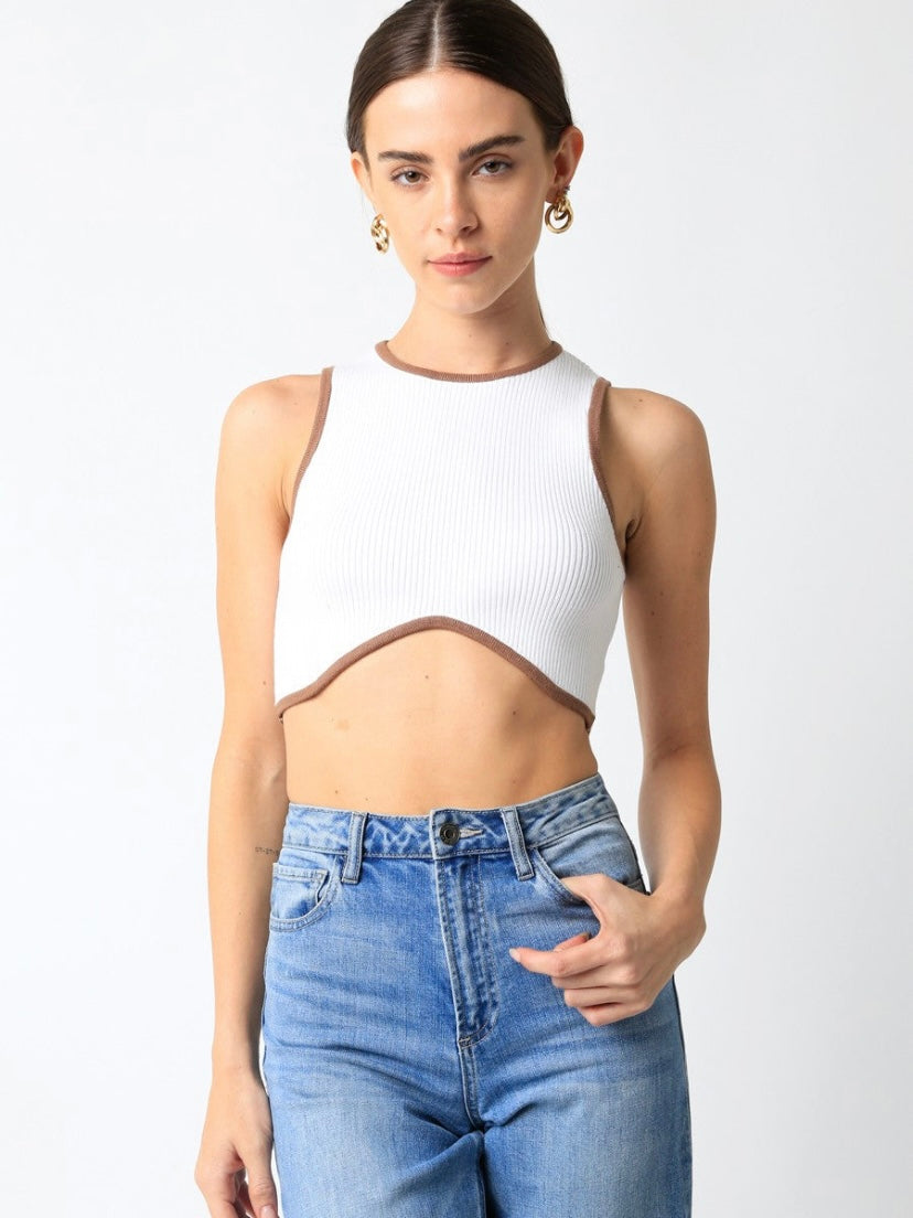 Cotton citizen venice crop hot sale tank