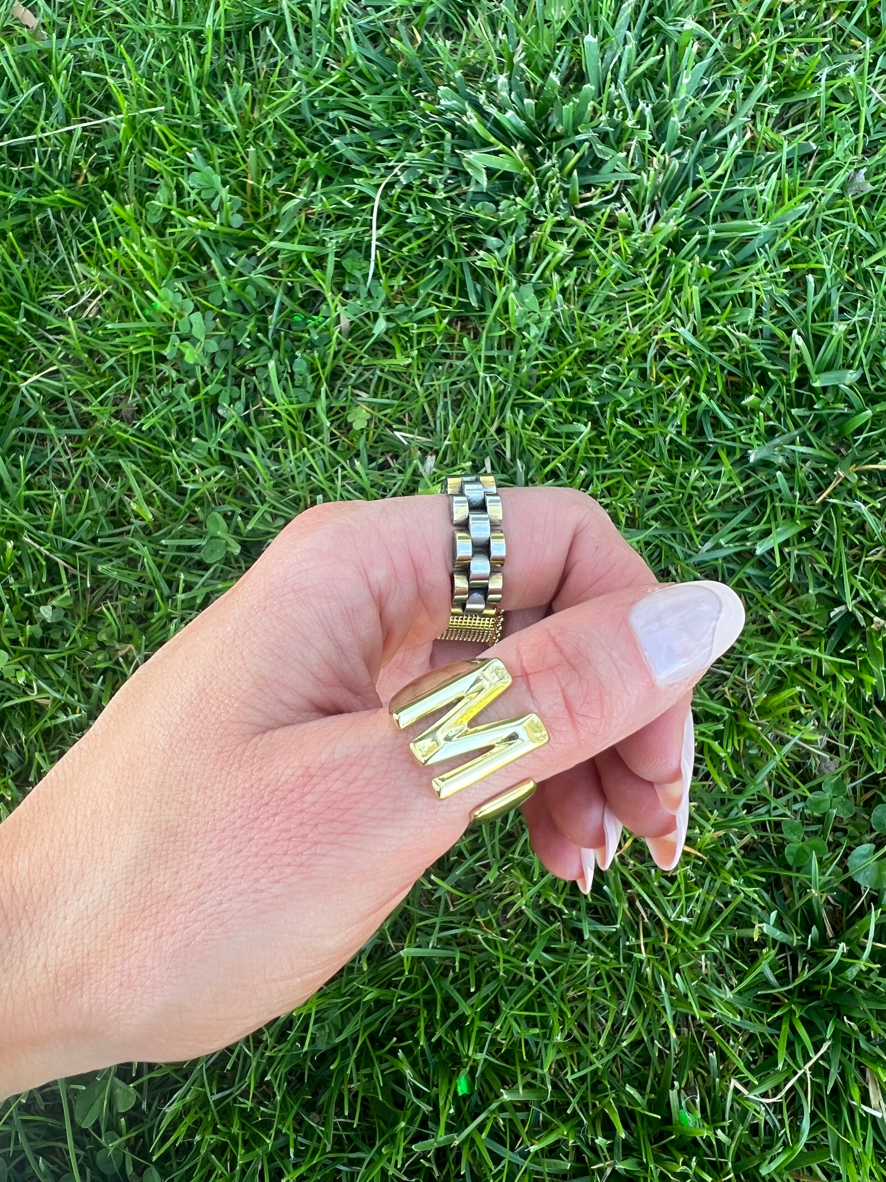 Lido Bold Initial Ring