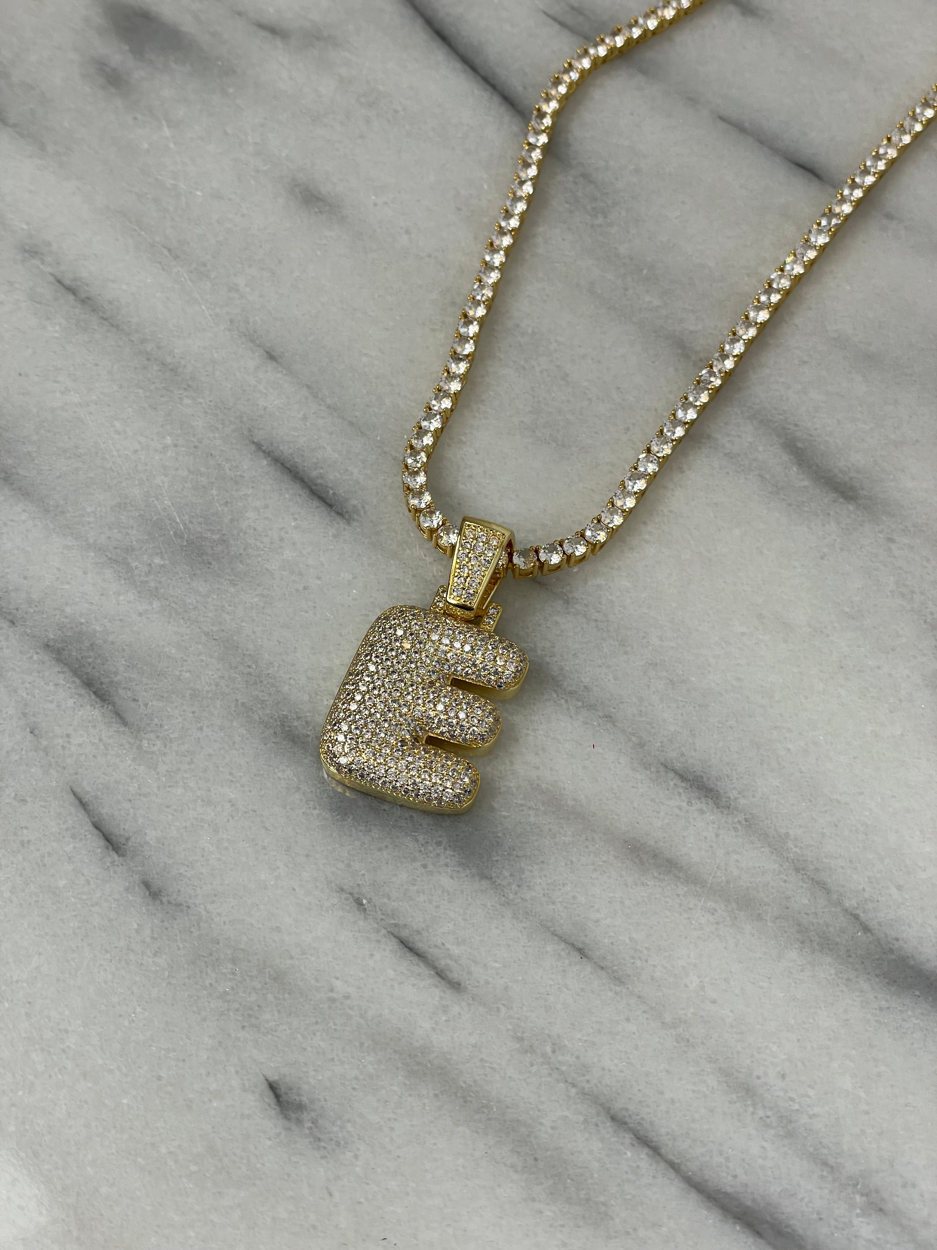 Bubble Initial InterCHAINable Necklace