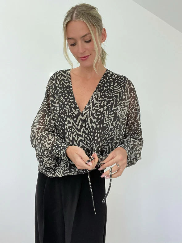 Kira Aztec Animal Blouse