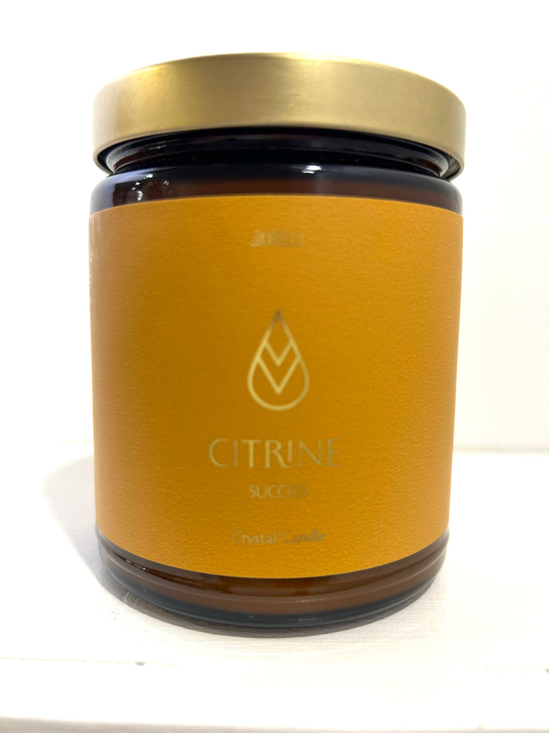 Crystal Citrine Success Candle