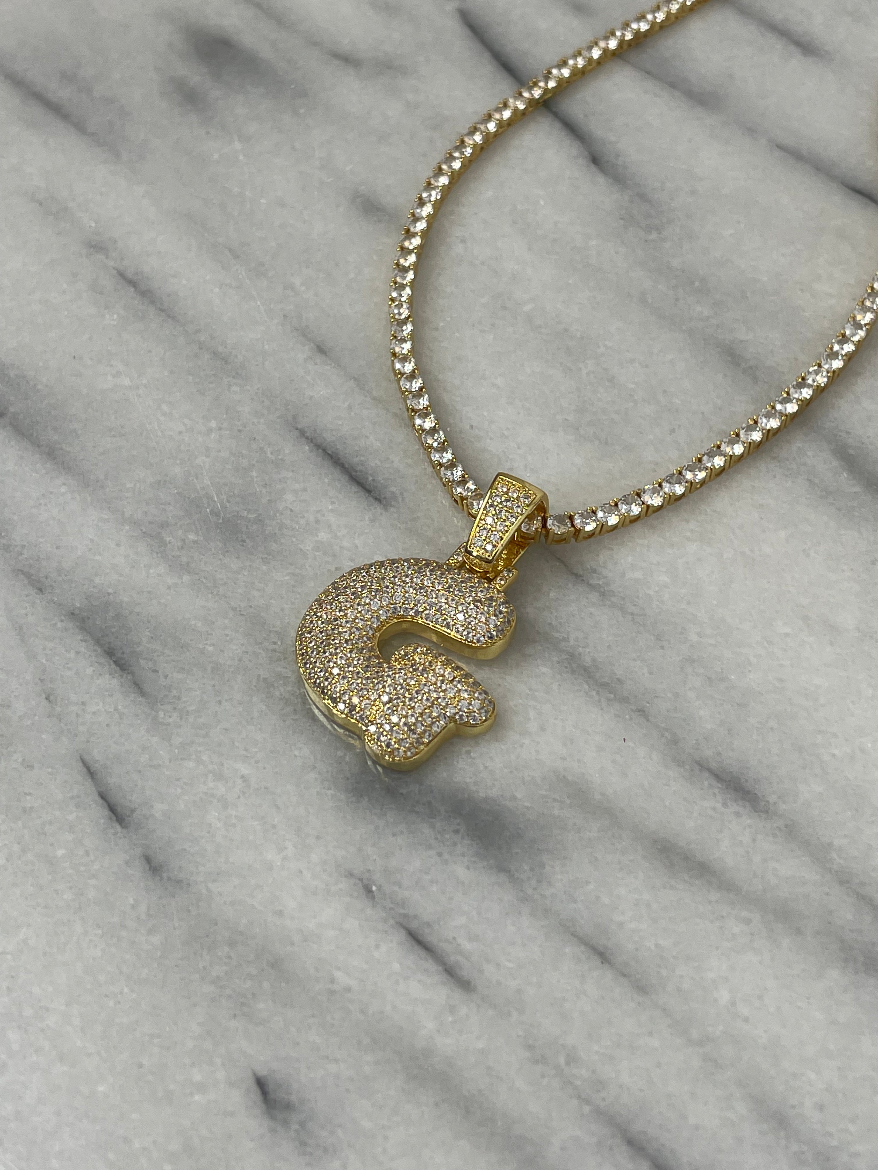 Bubble Initial InterCHAINable Necklace
