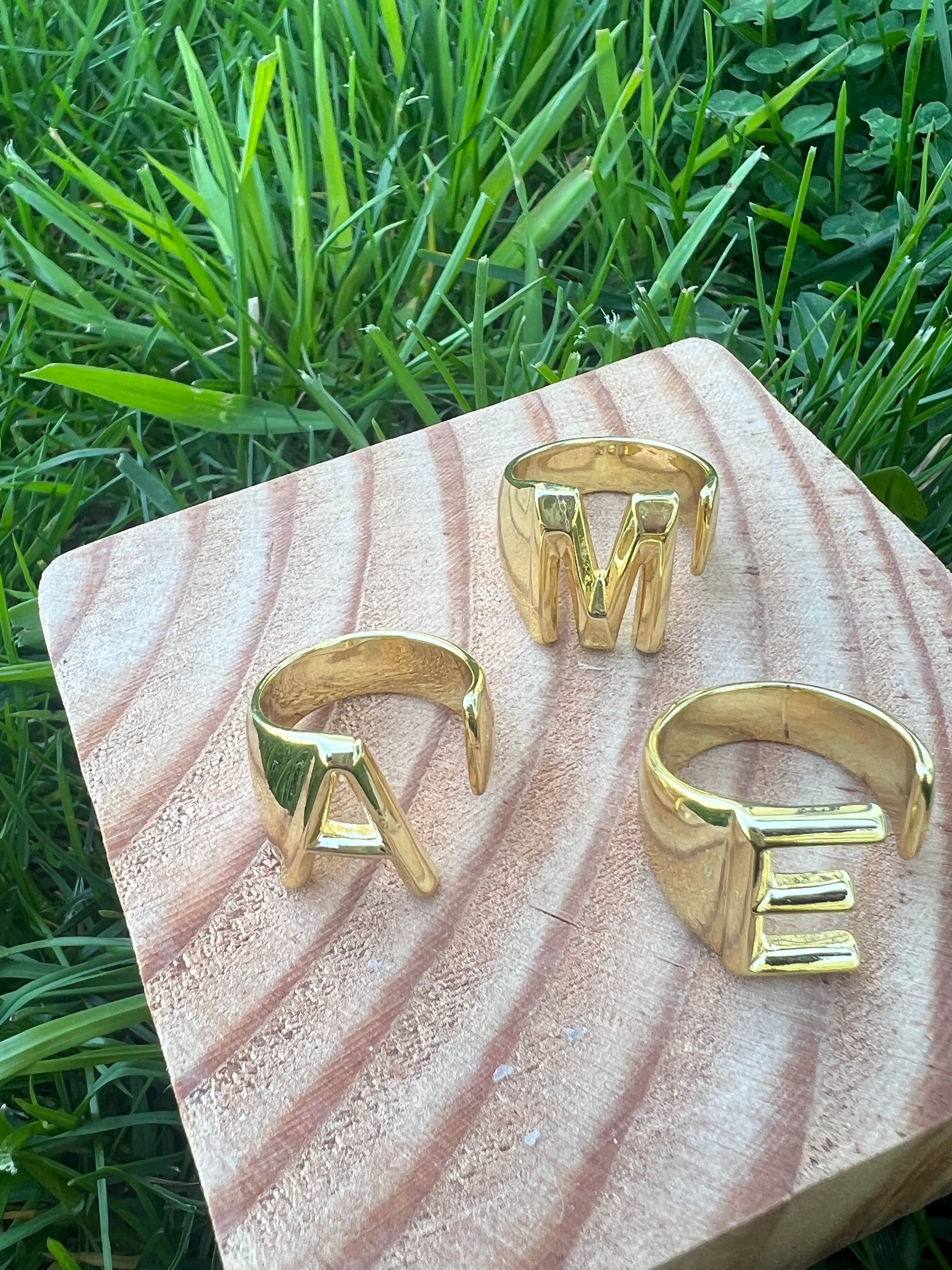 Lido Bold Initial Ring