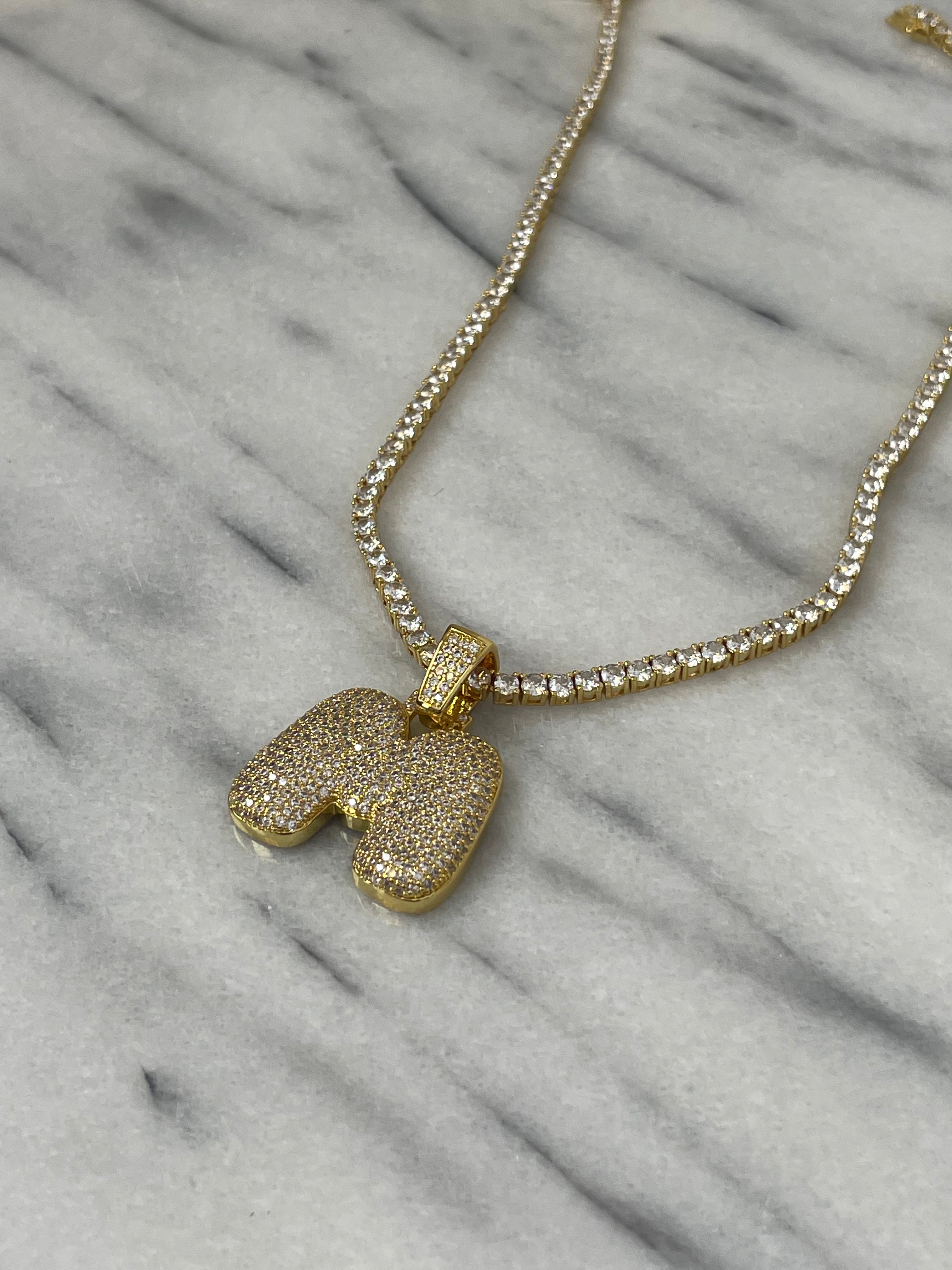 Bubble Initial InterCHAINable Necklace