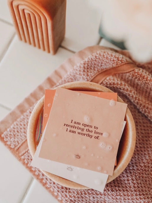 Shower Affirmation Cards